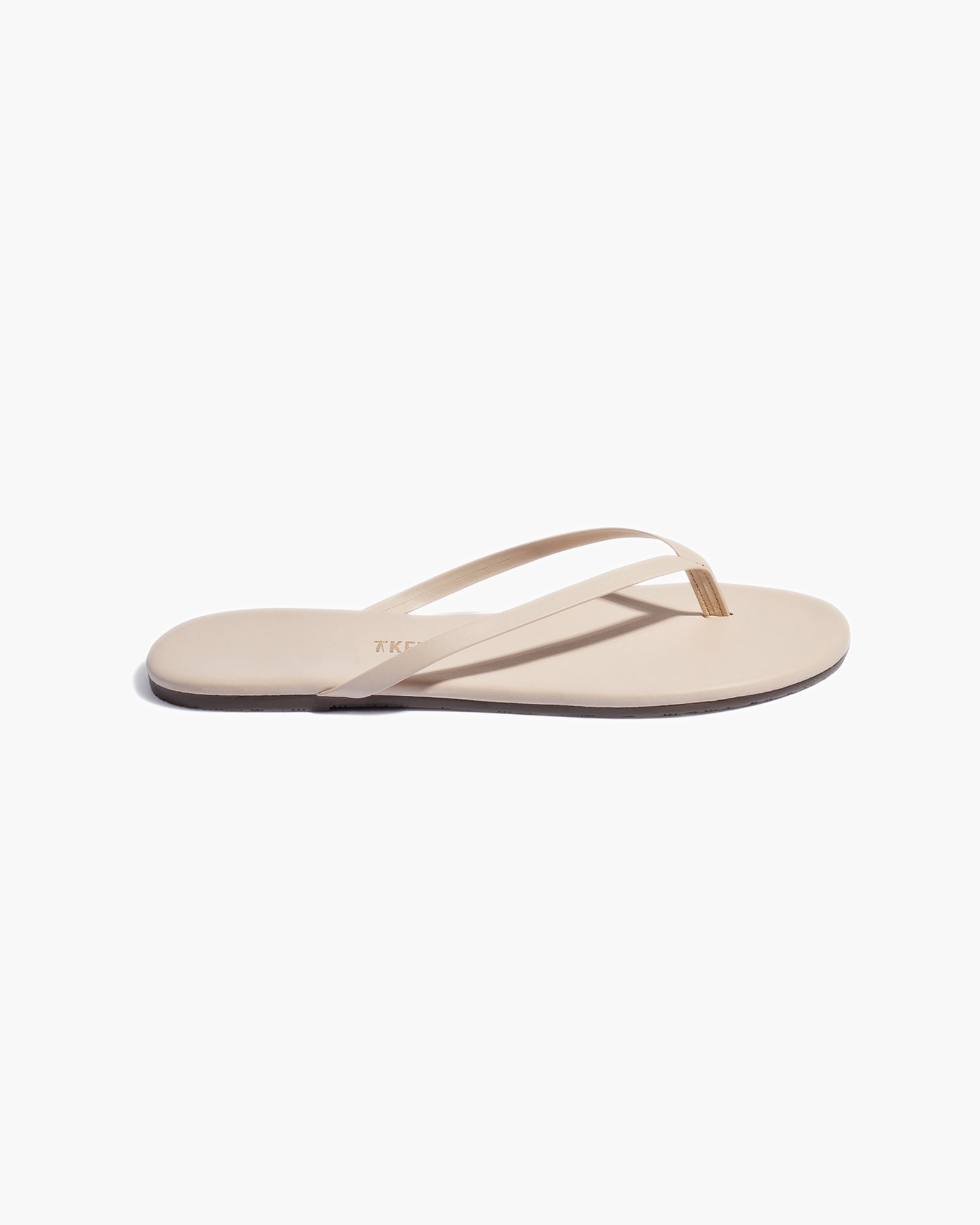 Beige Women's TKEES Lily Nudes Flip Flops | YEGOQZ217