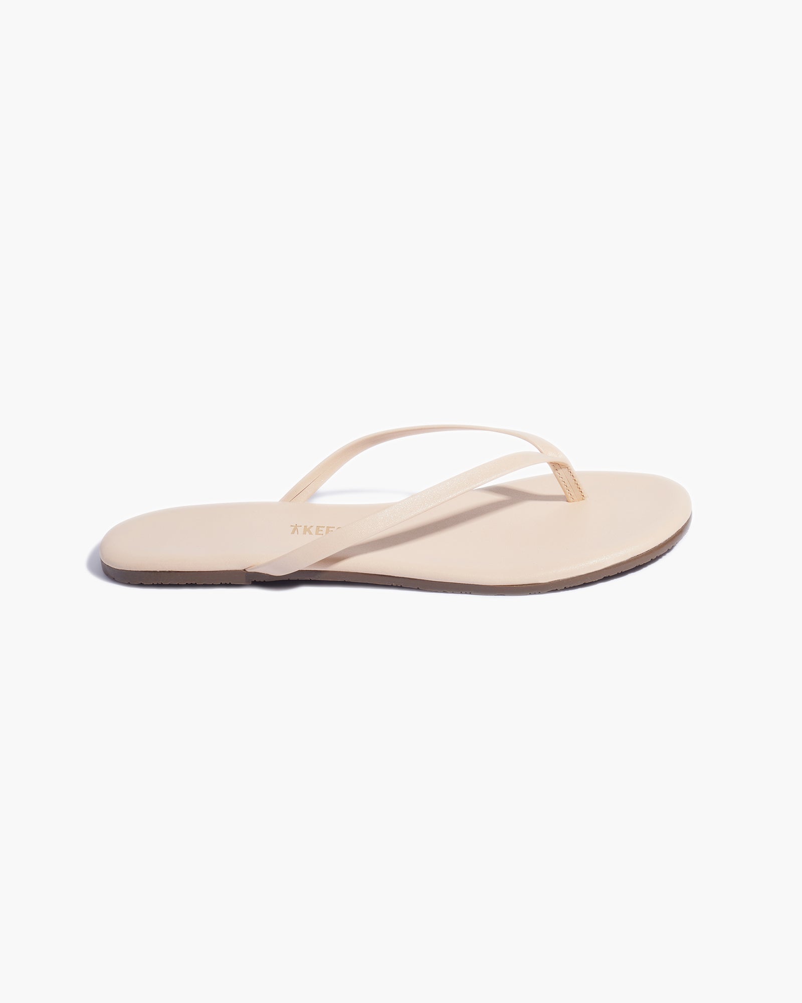 Beige Women's TKEES Lily Shimmers Flip Flops | TALWBD947