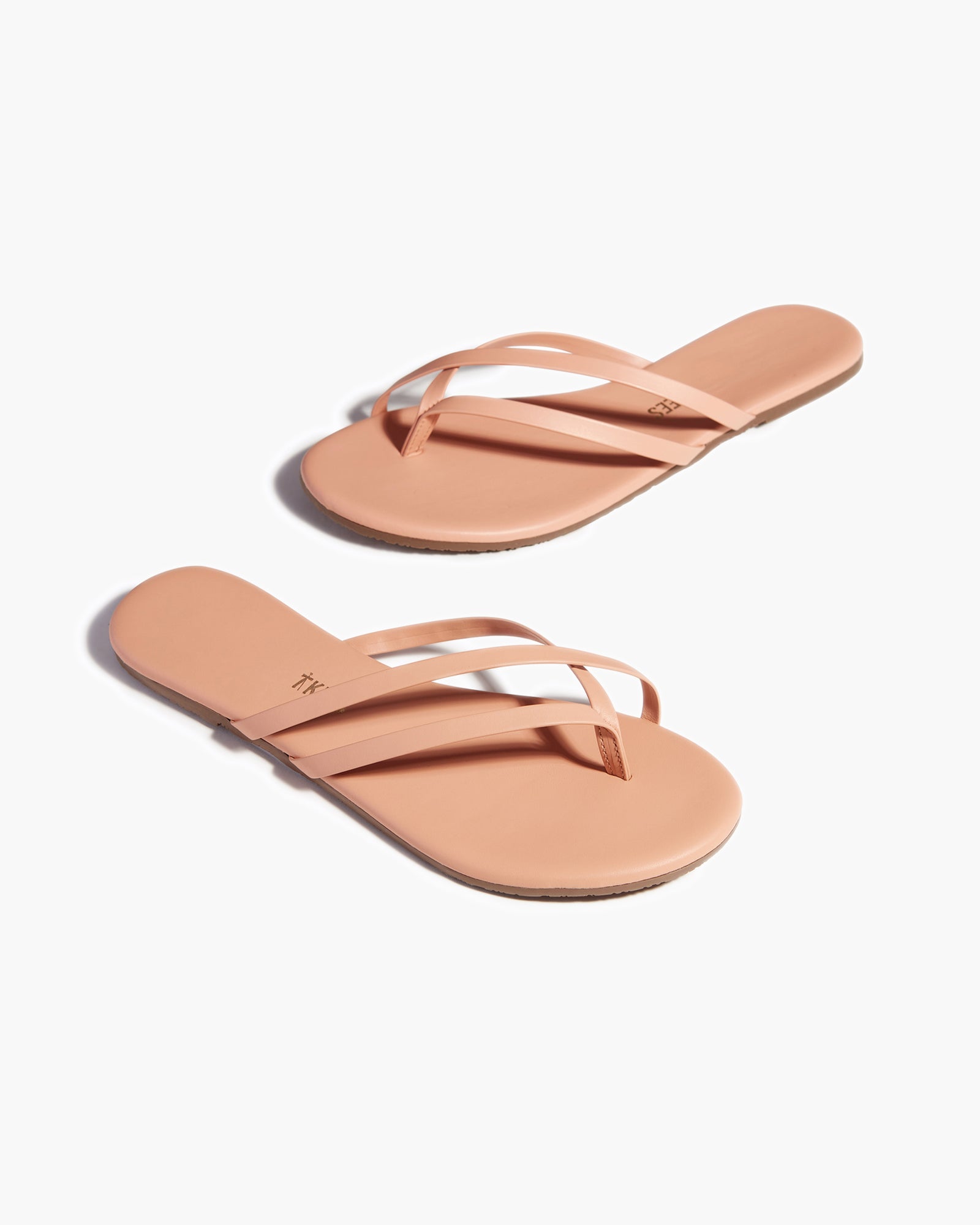 Beige Women's TKEES Liri Flip Flops | SPDMKY286