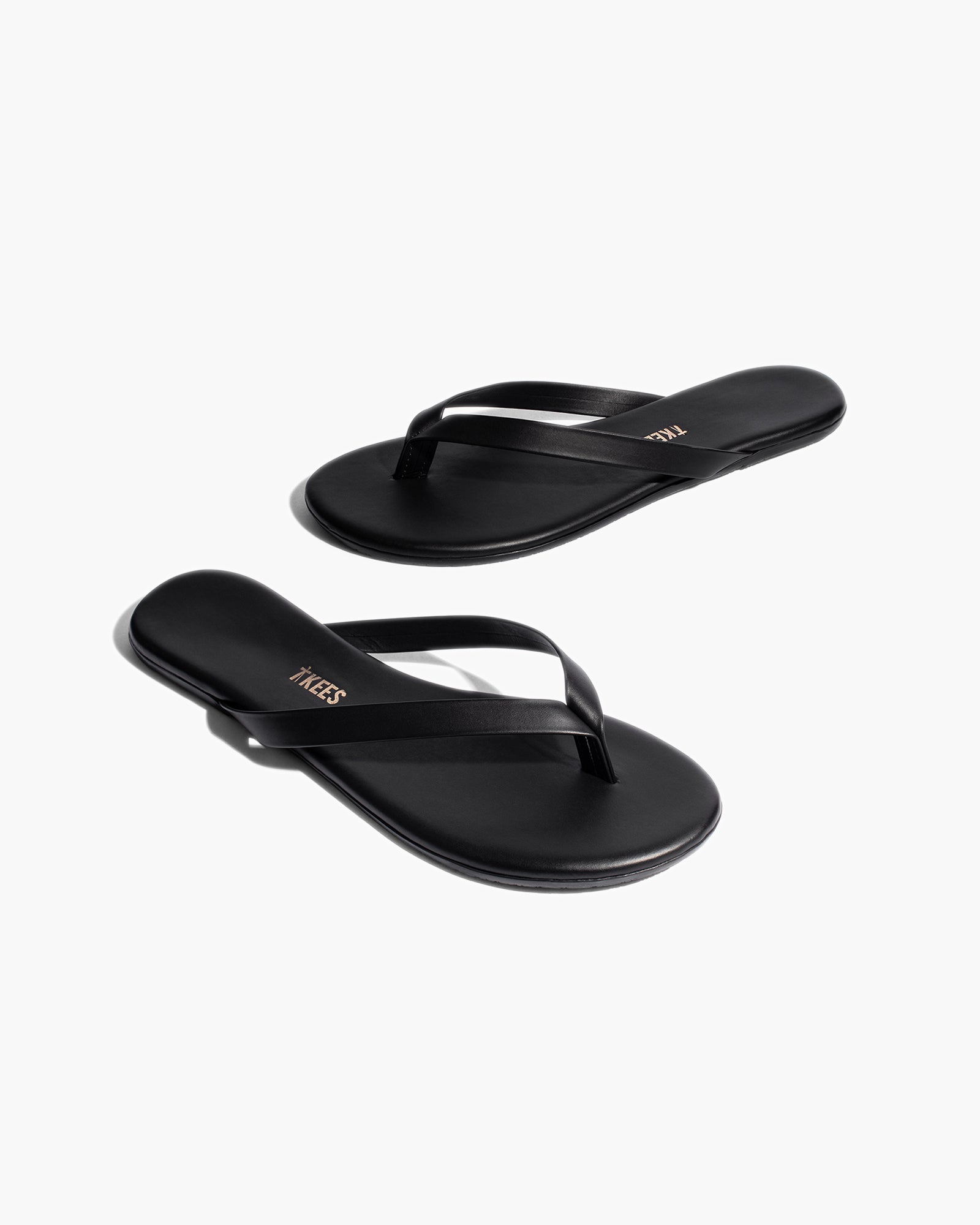 Black Women's TKEES Boyfriend Flip Flops | TONASY126