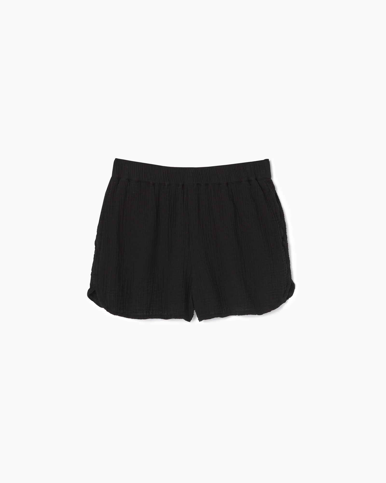 Black Women\'s TKEES Gauze Shorts | QWFAUJ450