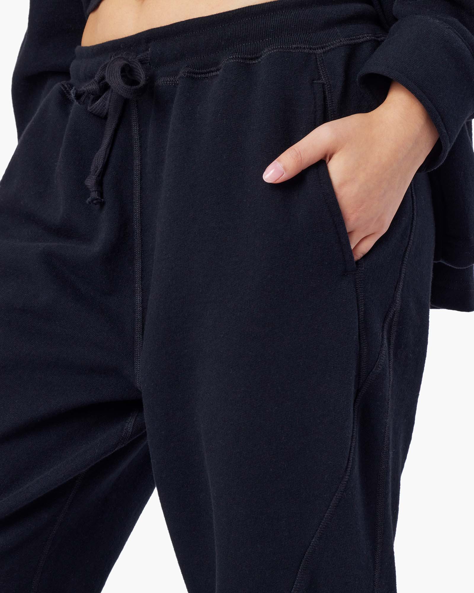 Black Women's TKEES Panelled Jogger | EGVRCY248