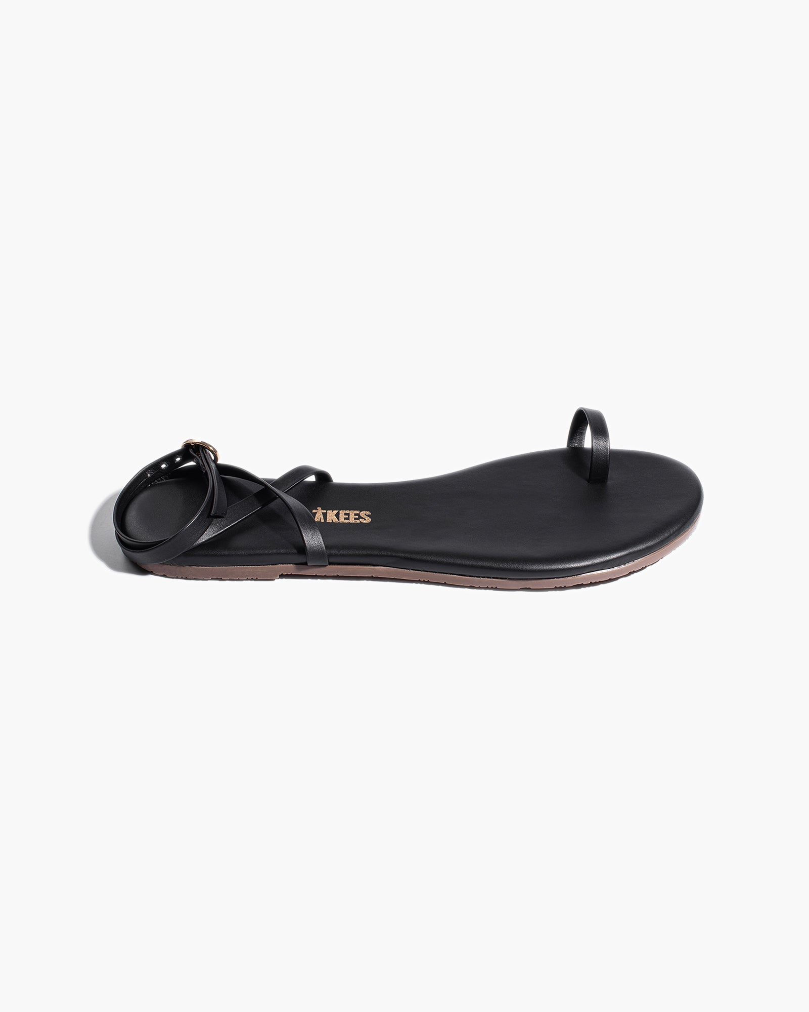 Black Women's TKEES Phoebe Sandals | UJXEFG831