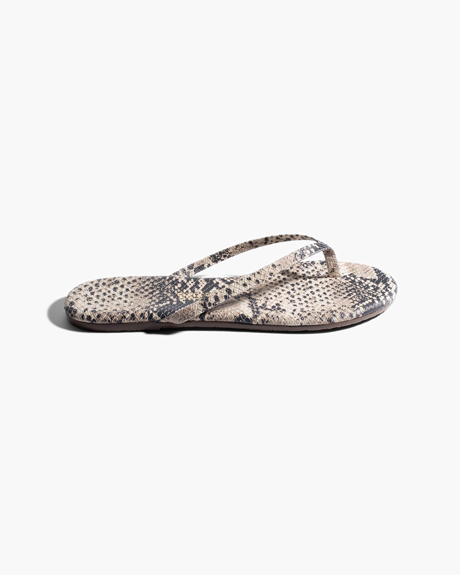 Brown Snake Women's TKEES Lily Vegan Animal Flip Flops | BYWZFD962