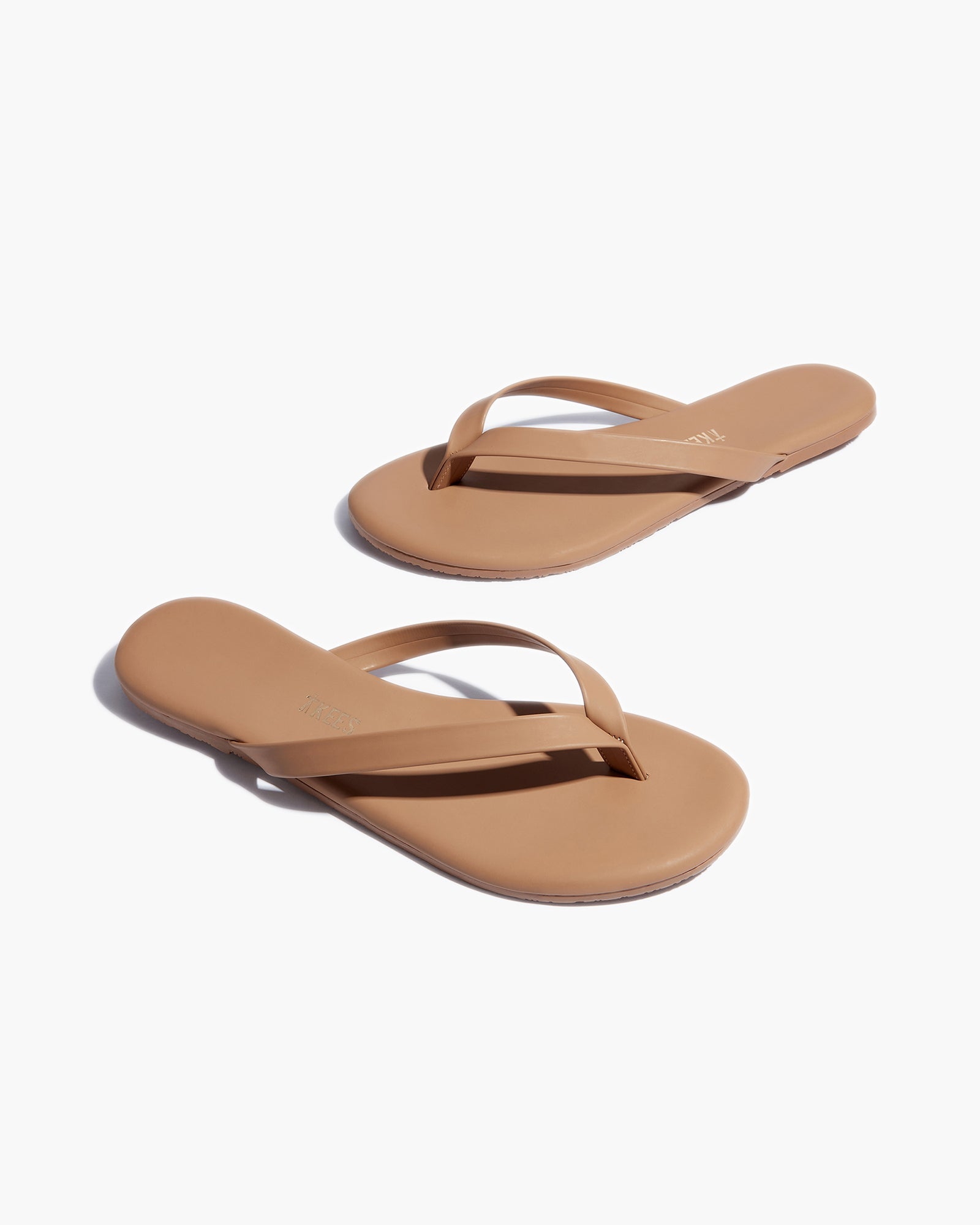 Brown Women's TKEES Boyfriend Vegan Flip Flops | DPFWXM698