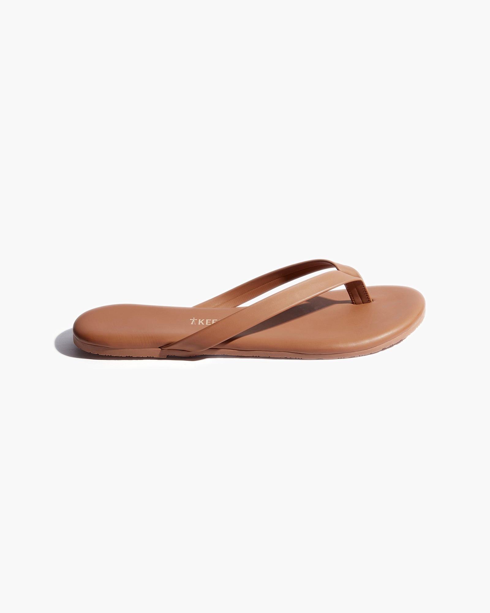 Brown Women's TKEES Boyfriend Vegan Flip Flops | GCFVSI715