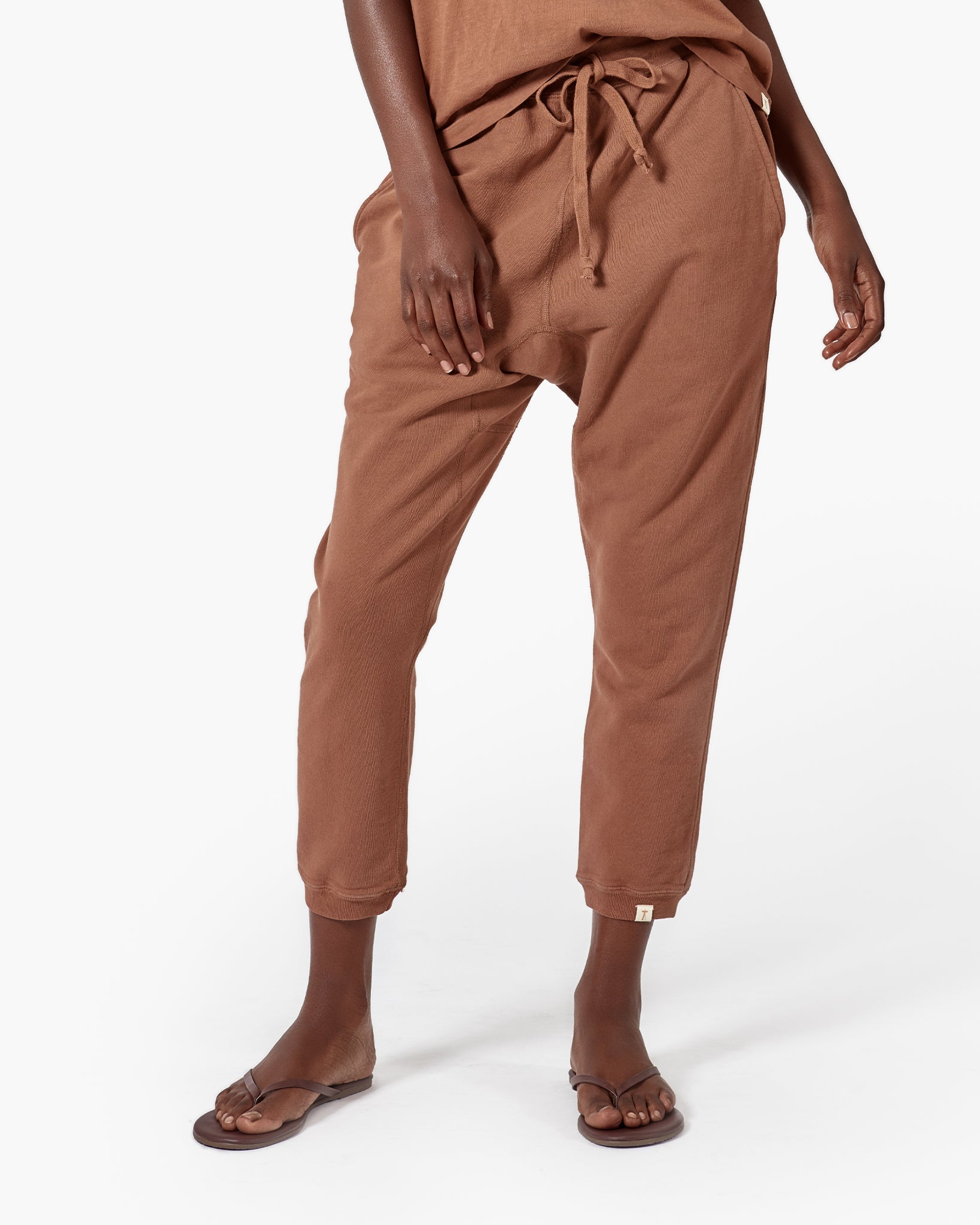 Brown Women's TKEES Core Jogger | ATWUSB704