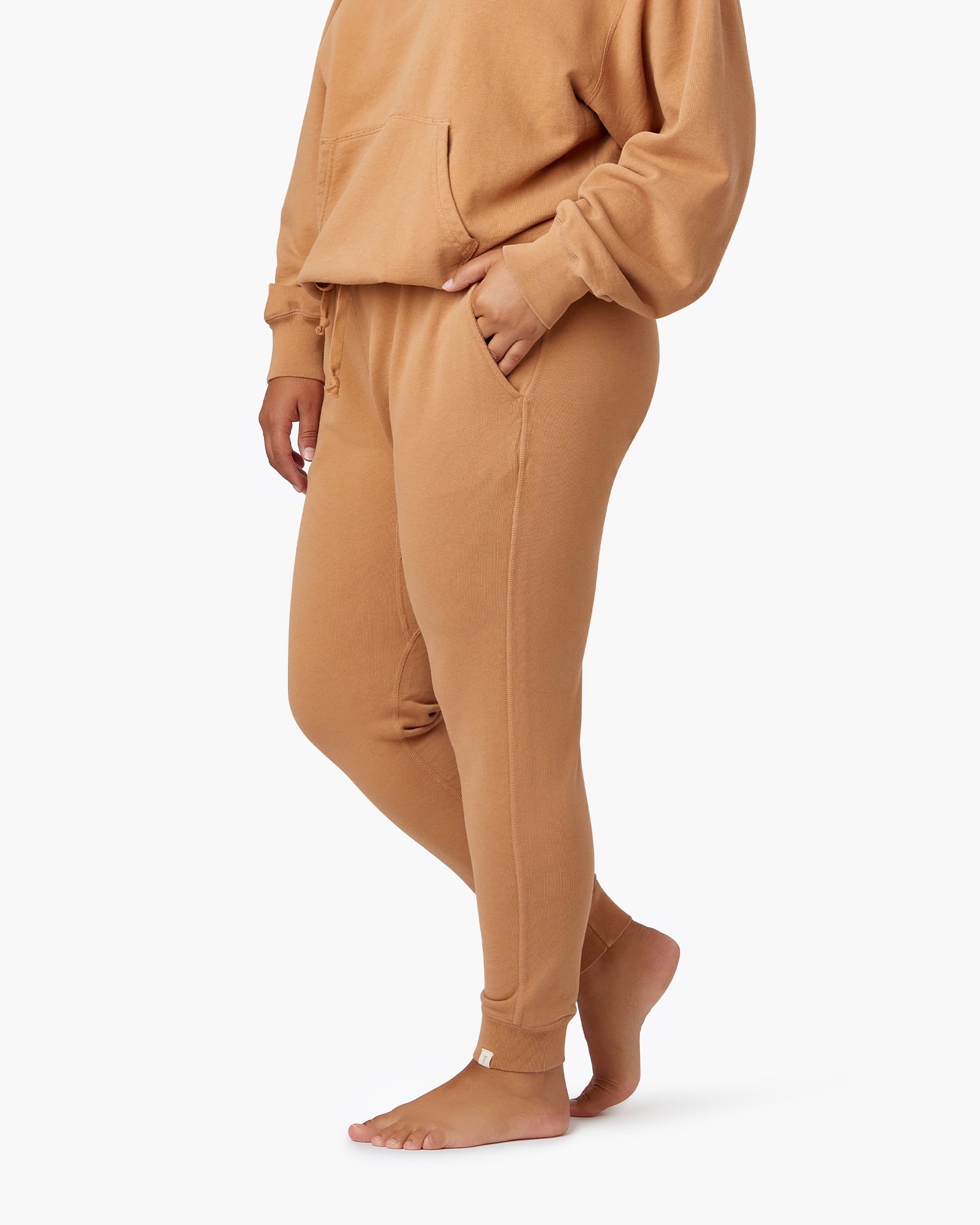 Brown Women's TKEES Core Sport Jogger | WVJGQD485