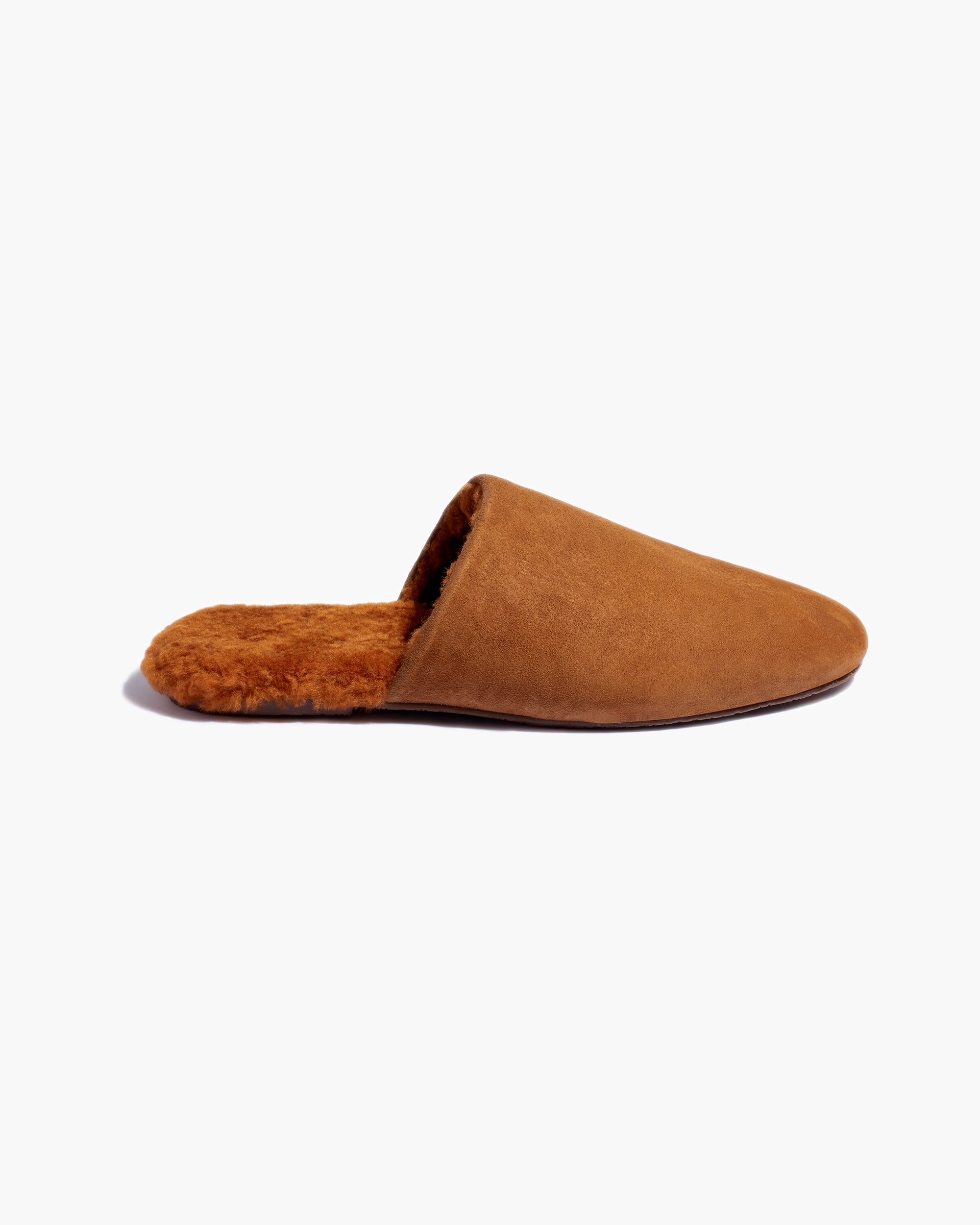 Brown Women's TKEES Ines Shearling Slides | JHGNLU075