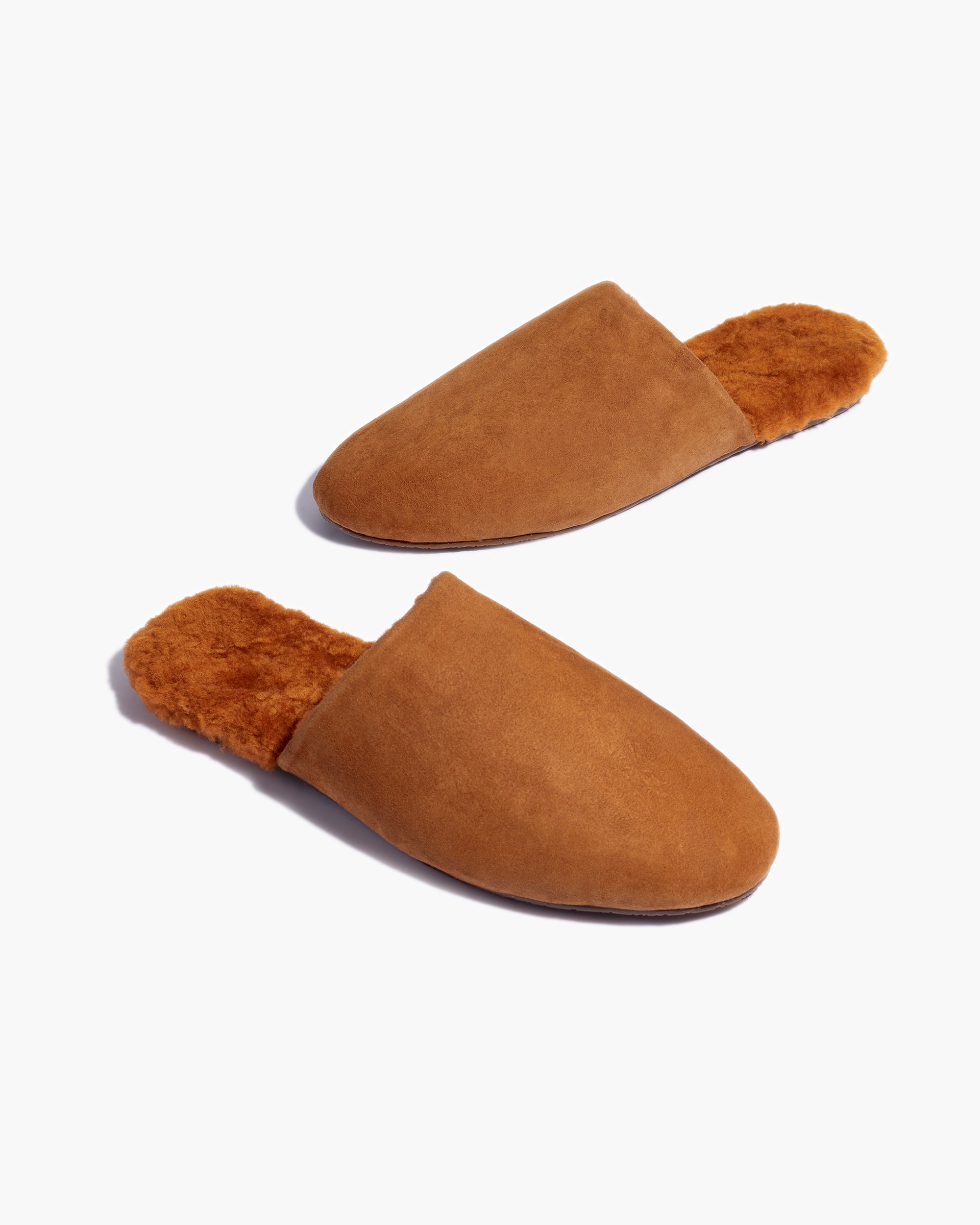 Brown Women's TKEES Ines Shearling Slides | JHGNLU075