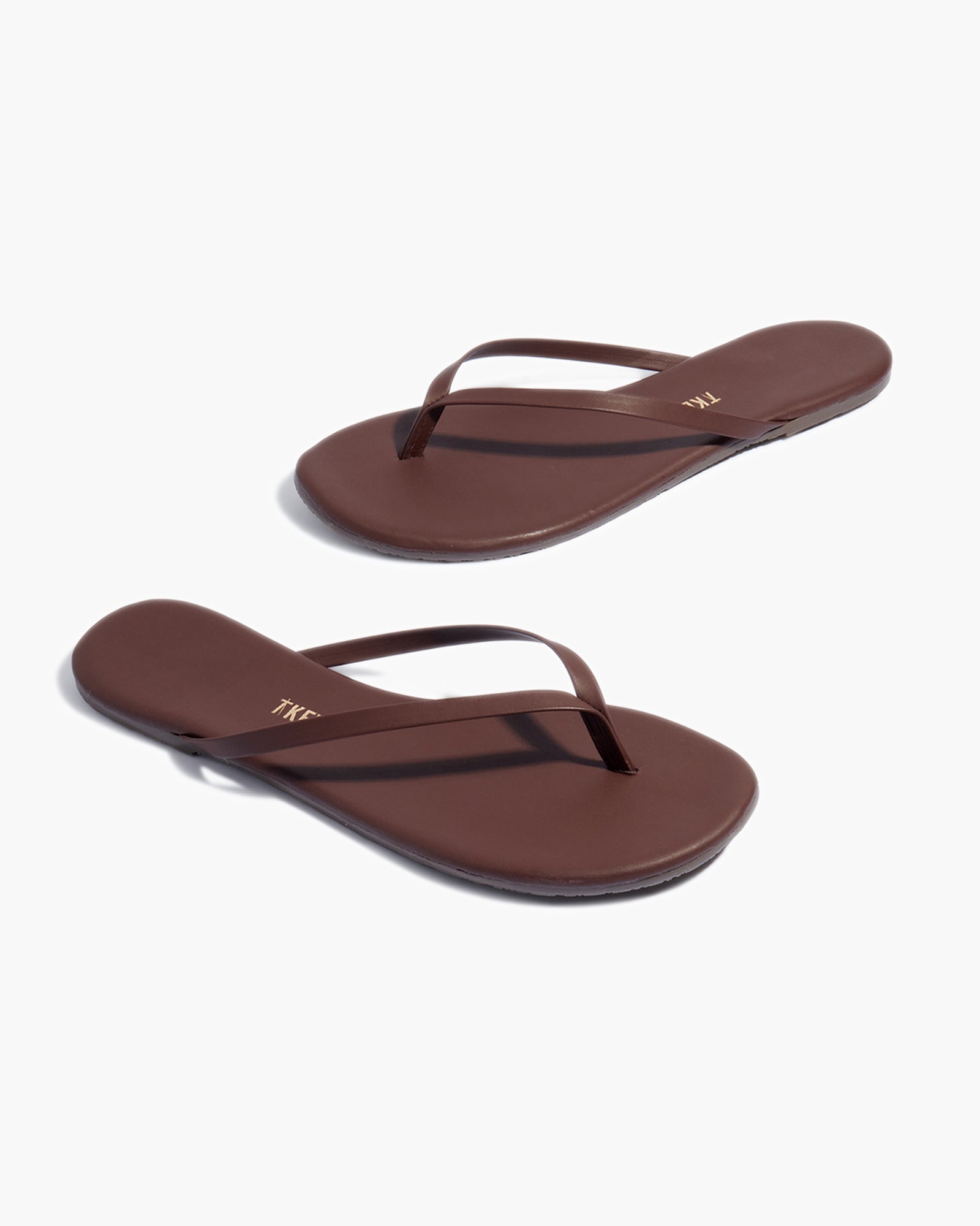 Brown Women's TKEES Lily Nudes Flip Flops | DNWSUI783