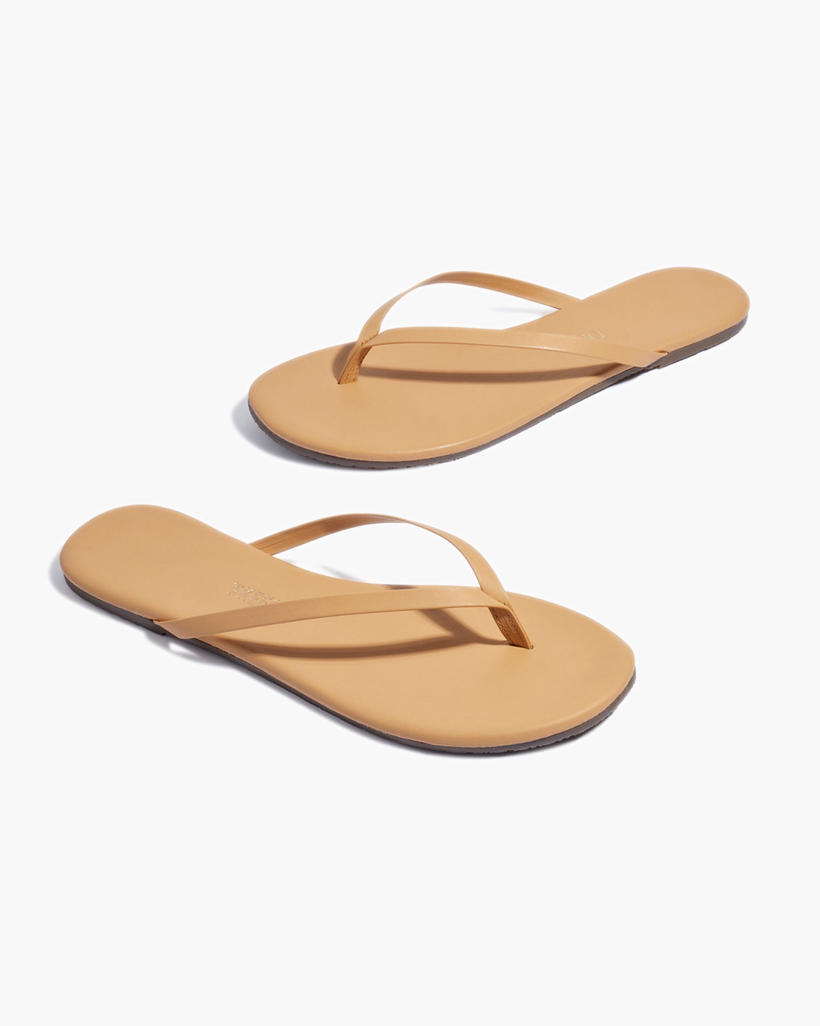 Brown Women's TKEES Lily Nudes Flip Flops | QFRAEY320