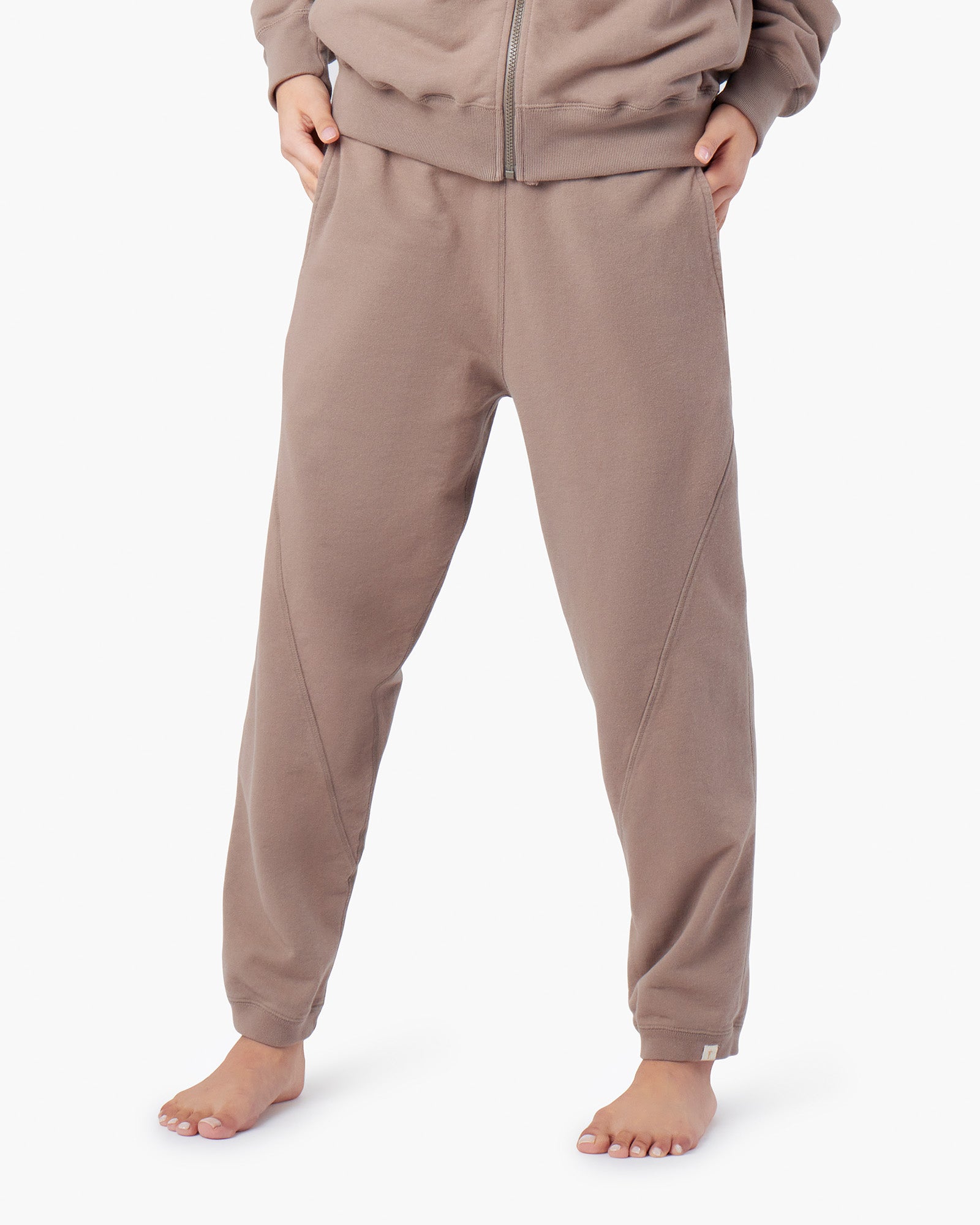 Brown Women's TKEES Panelled Jogger | BMKJSN971