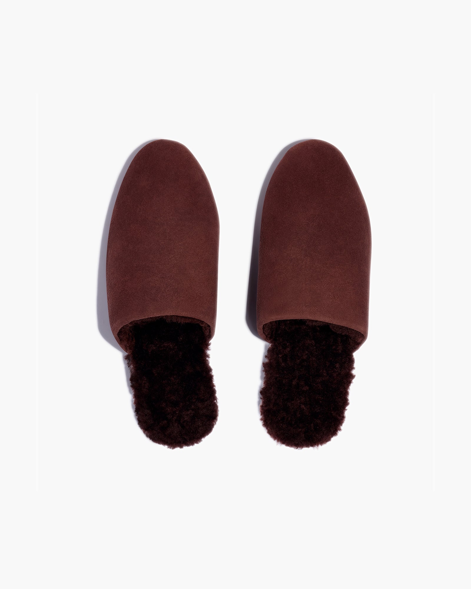 Chocolate Women\'s TKEES Ines Shearling Slides | EMYKWP487