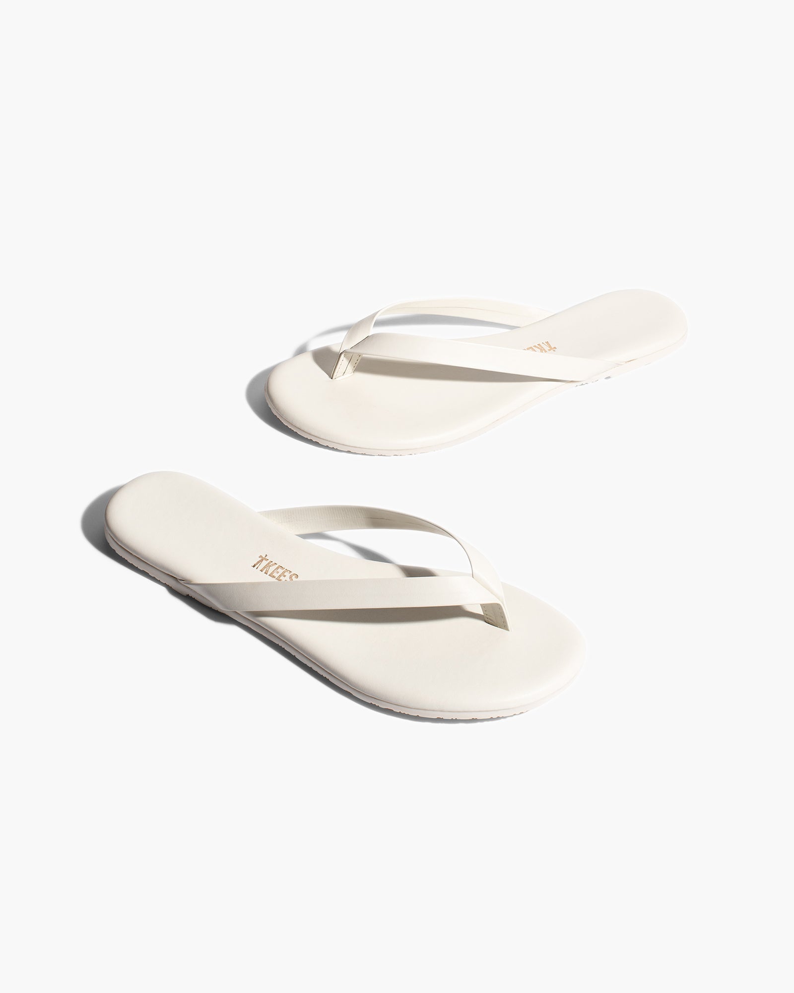 Cream Women's TKEES Boyfriend Flip Flops | LZYXFK329