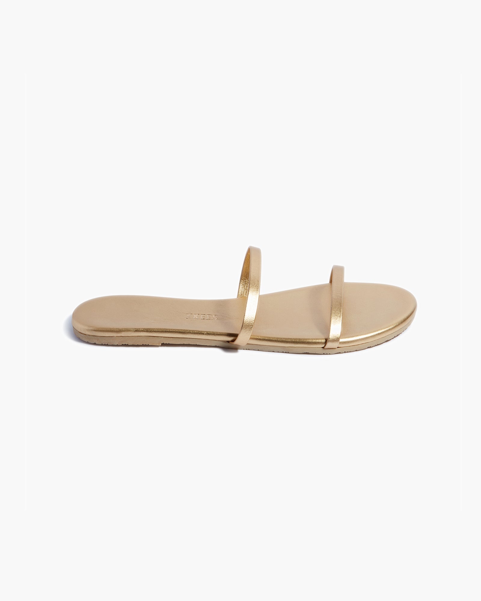 Gold Women's TKEES Gemma Metallics Sandals | ISCKAQ680