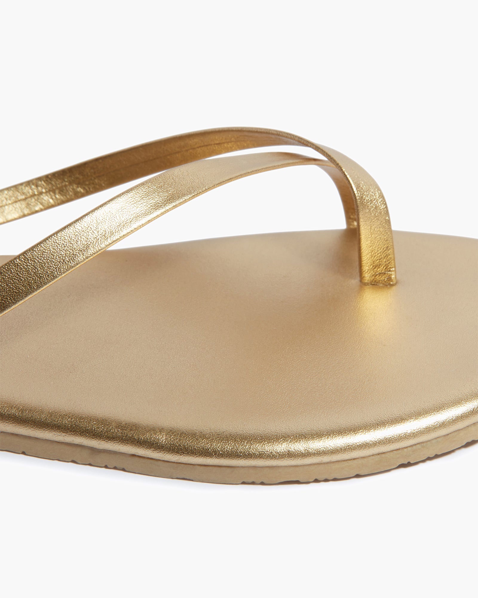 Gold Women's TKEES Riley Metallics Sandals | TUHMZQ274