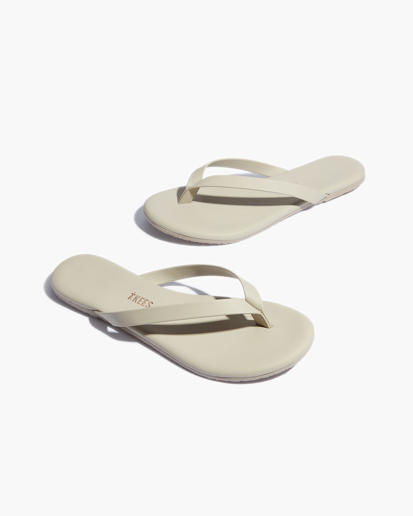 Grey Women's TKEES Boyfriend Vegan Flip Flops | ZFNSKI186