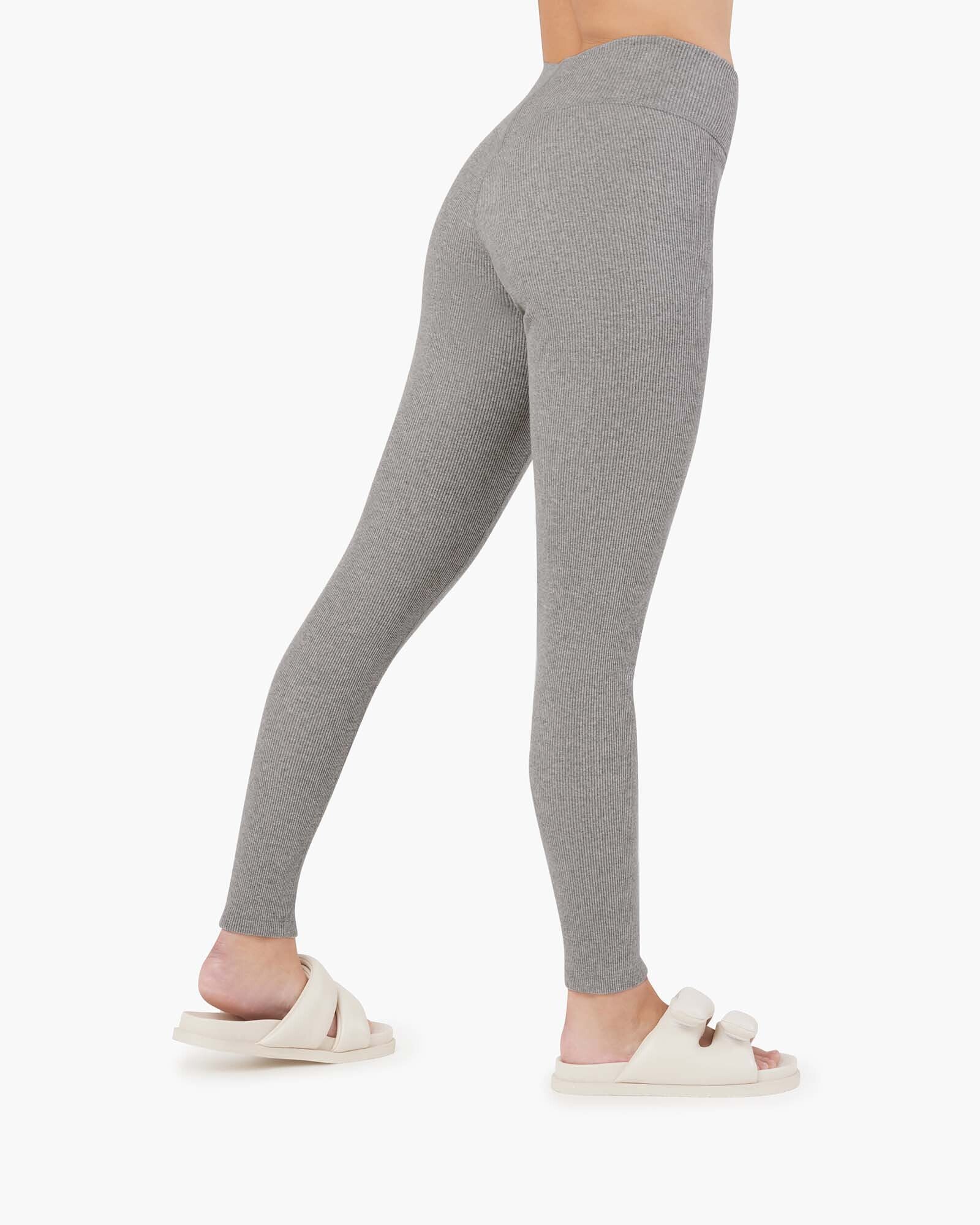 Grey Women's TKEES Rider Leggings | RYHAQM293