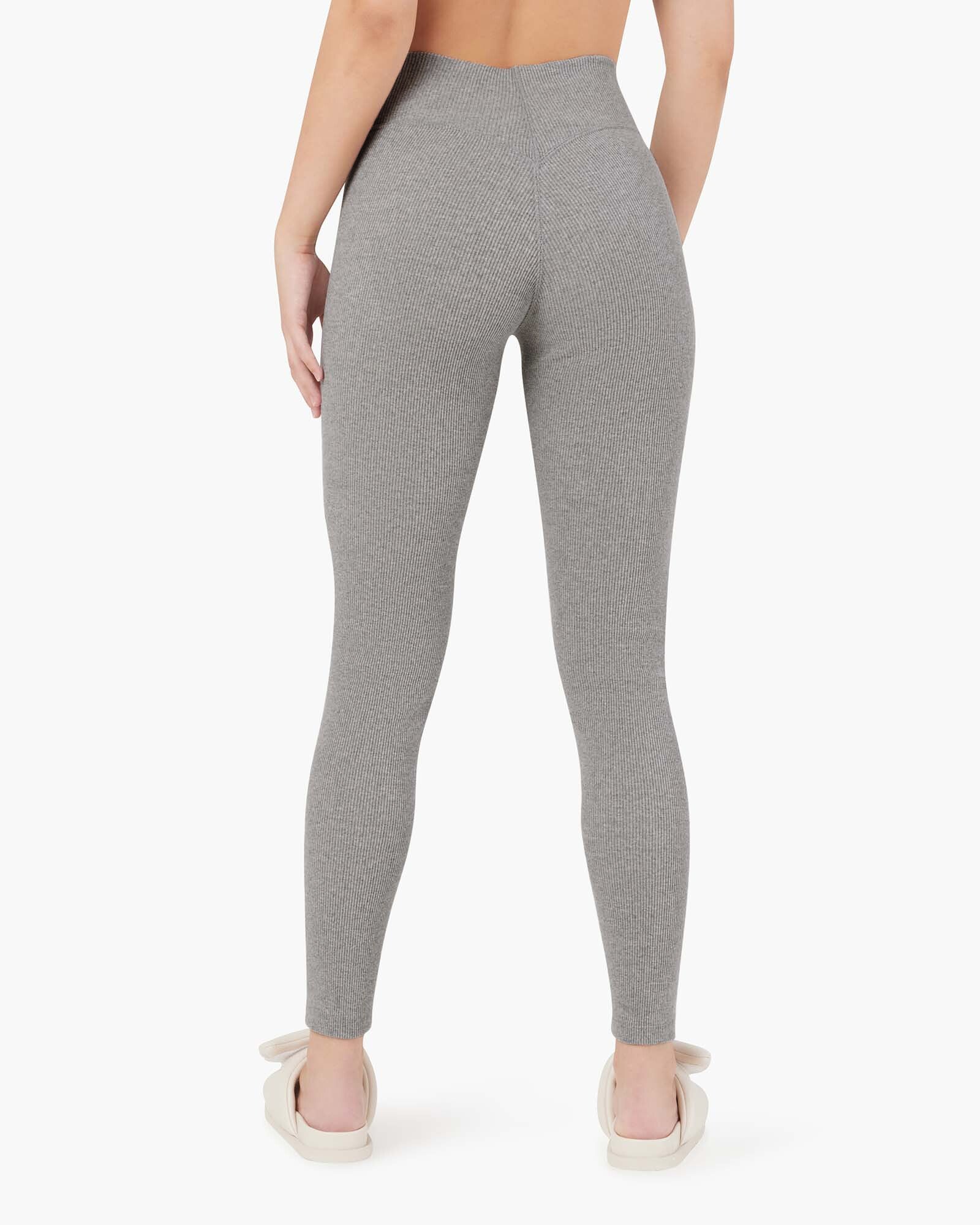 Grey Women's TKEES Rider Leggings | RYHAQM293