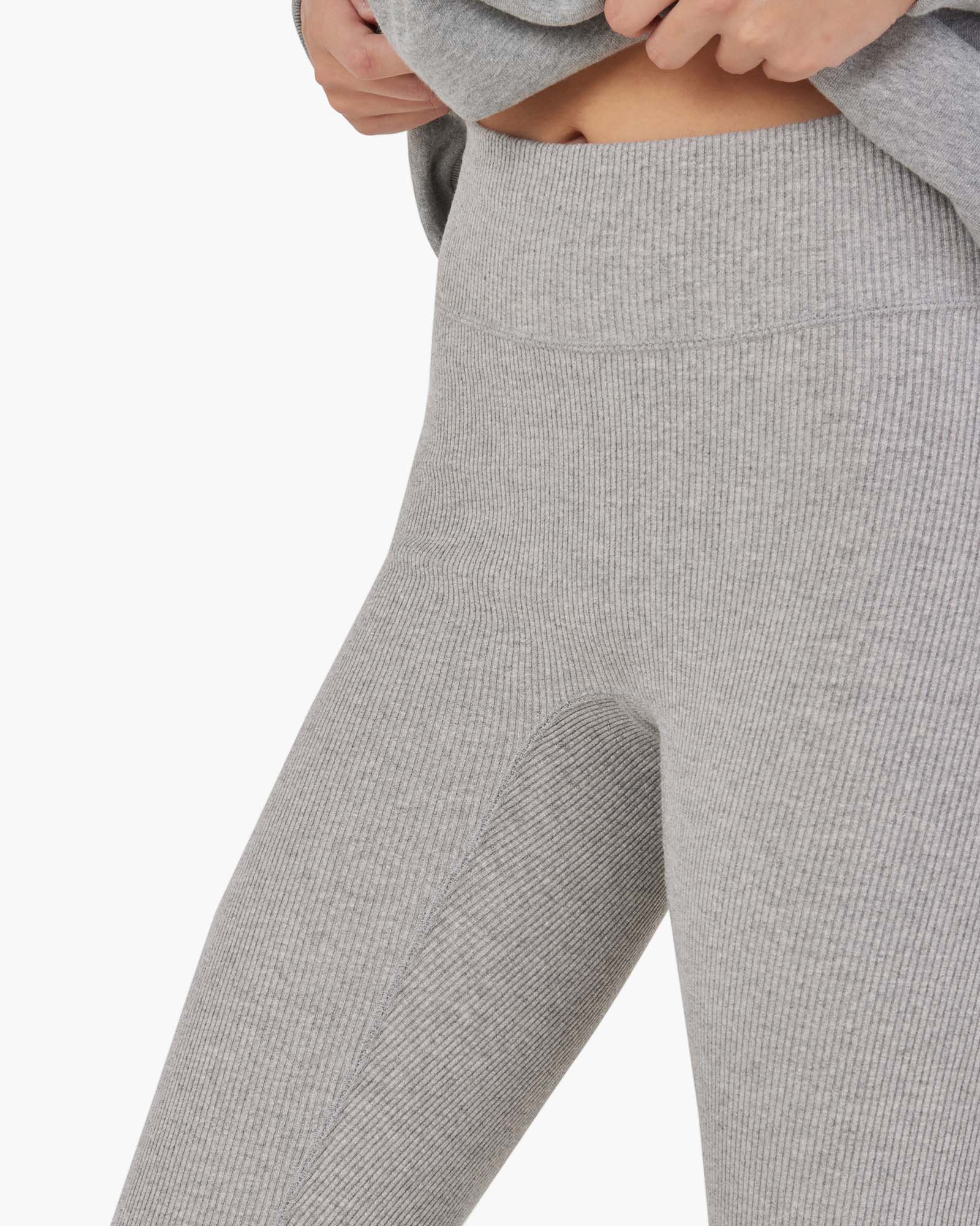 Grey Women's TKEES Rider Leggings | RYHAQM293