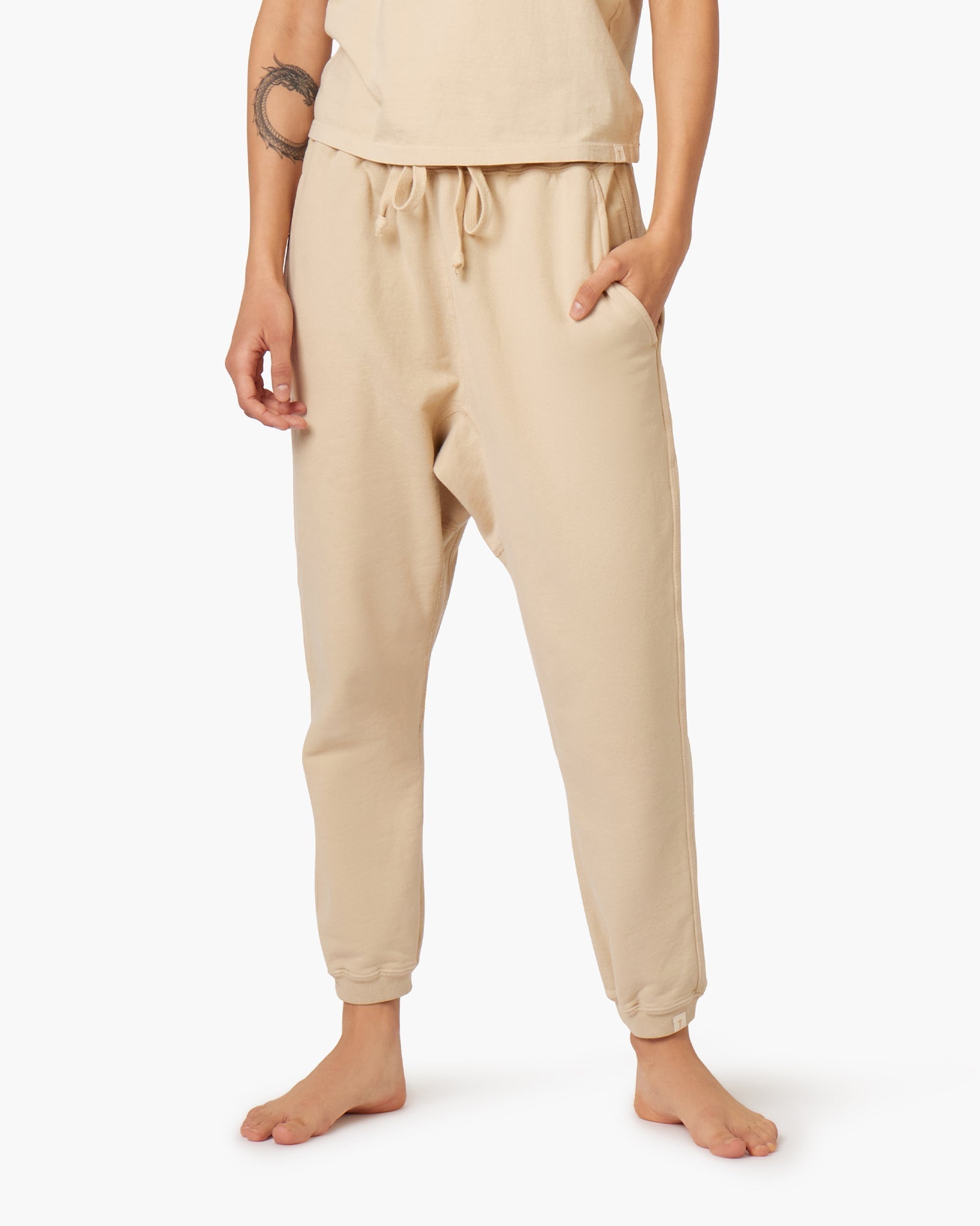 Khaki Women's TKEES Core Jogger | YJBSUX320