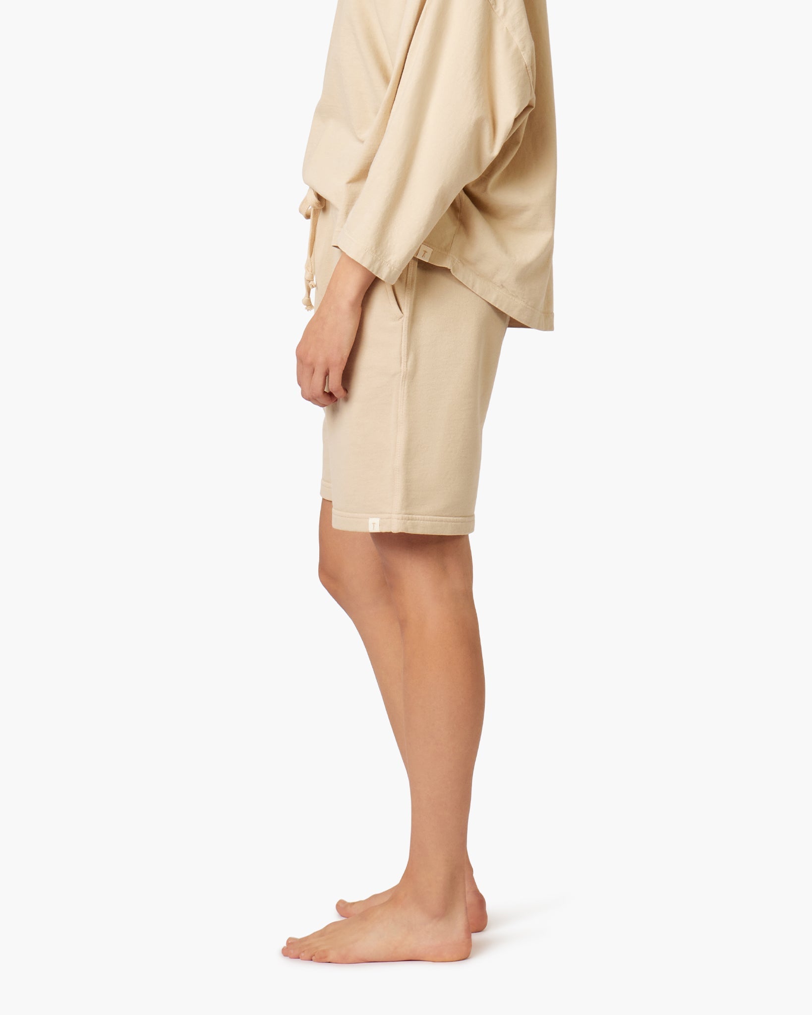 Khaki Women's TKEES Core Shorts | WKIUMC902