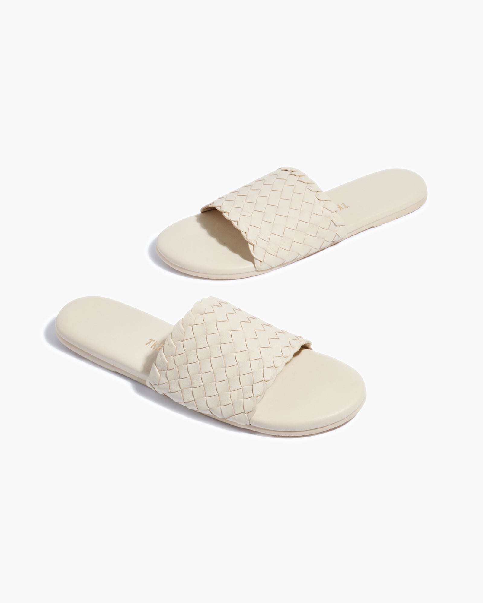 Light Yellow Women's TKEES Betty Slides | LUVTNZ586