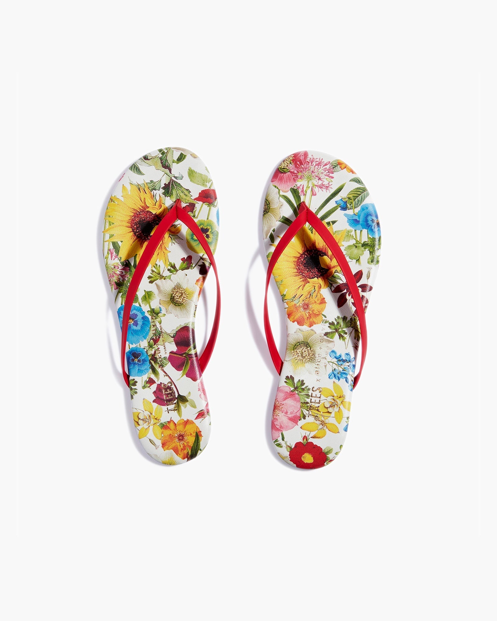 Multicolor Women\'s TKEES TKEES x Alice + Olivia Lily Flip Flops | YFLJRD735