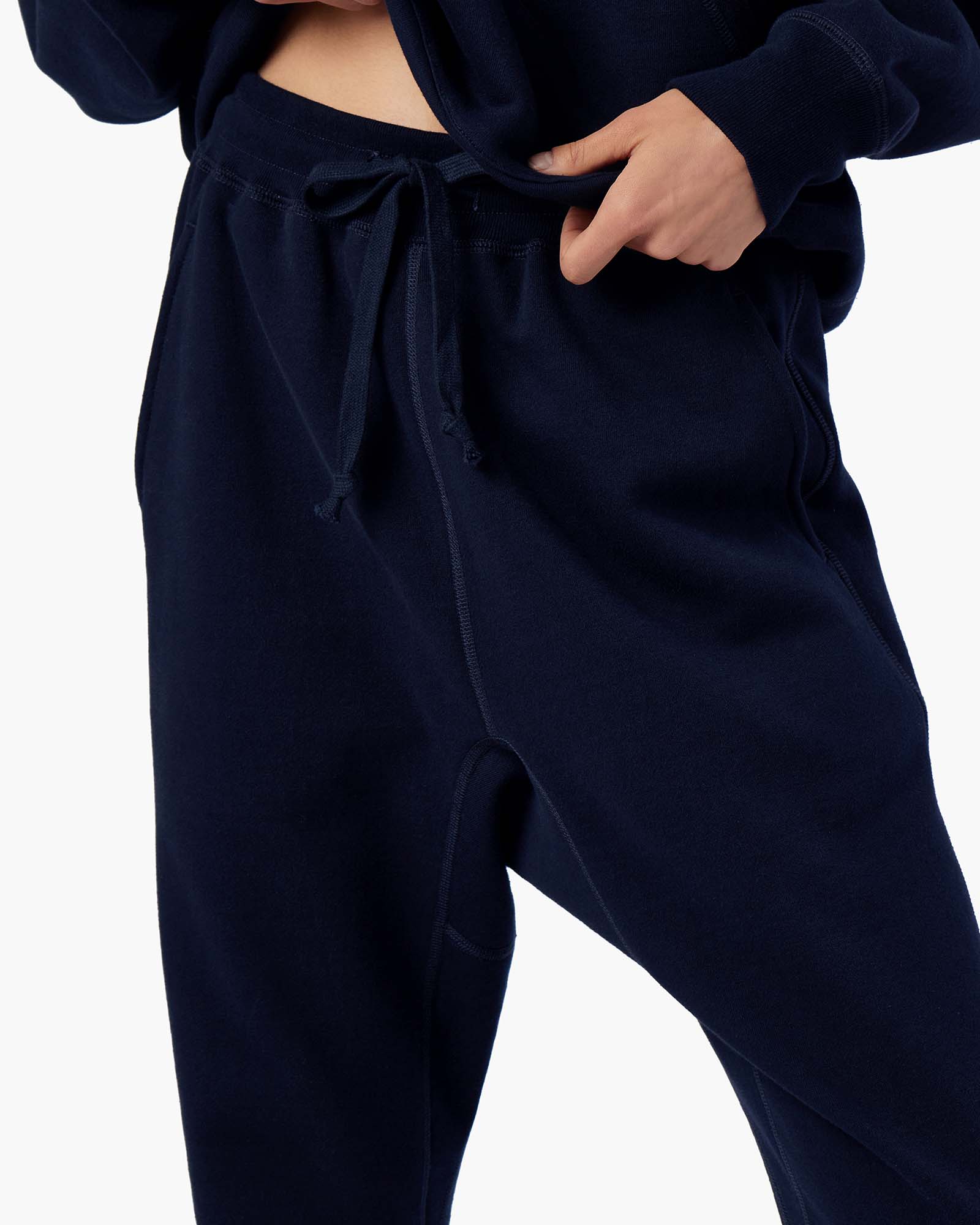 Navy Women's TKEES Warm Core Jogger | FEIAQH014