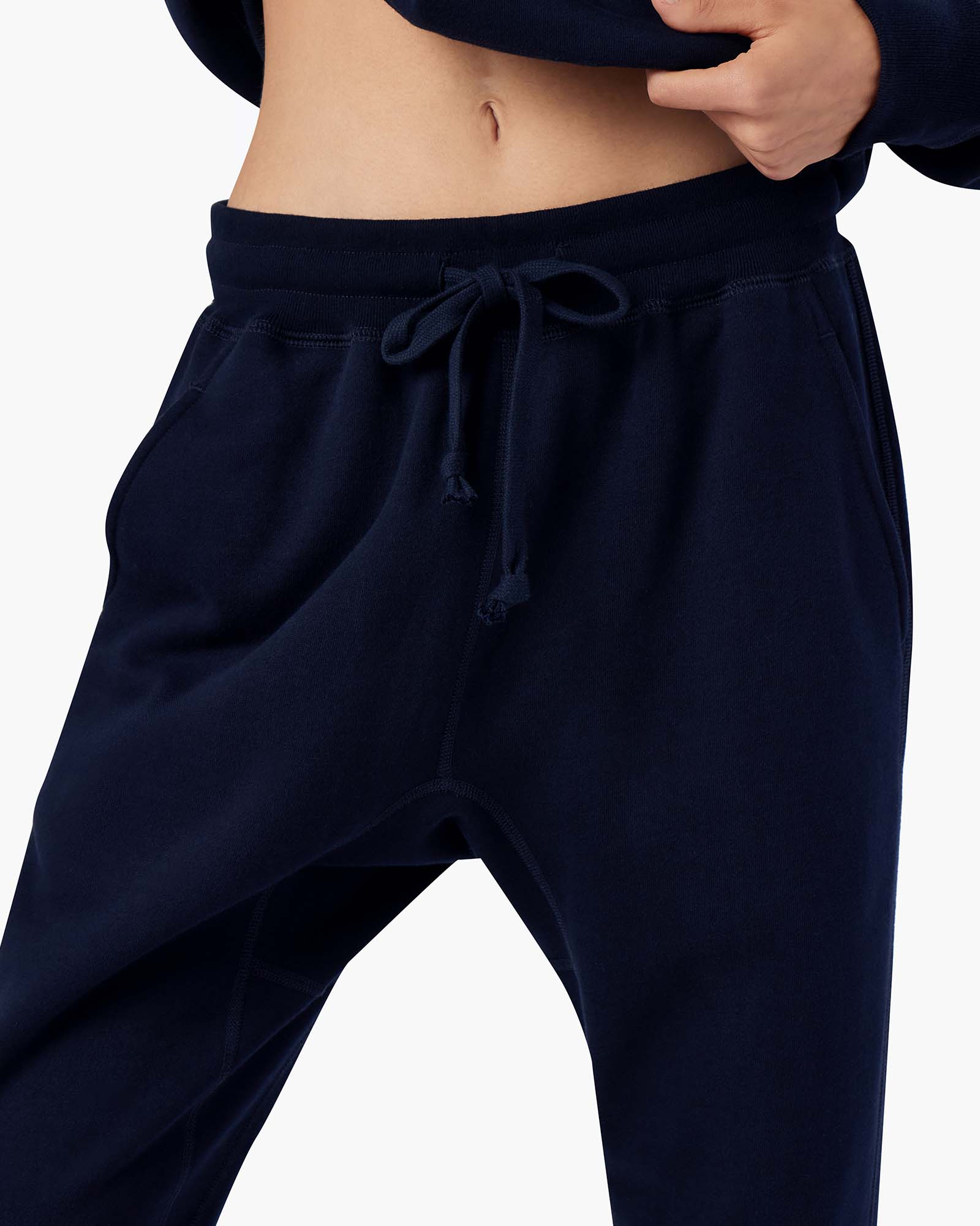 Navy Women's TKEES Warm Core Sport Jogger | HOIBWN536