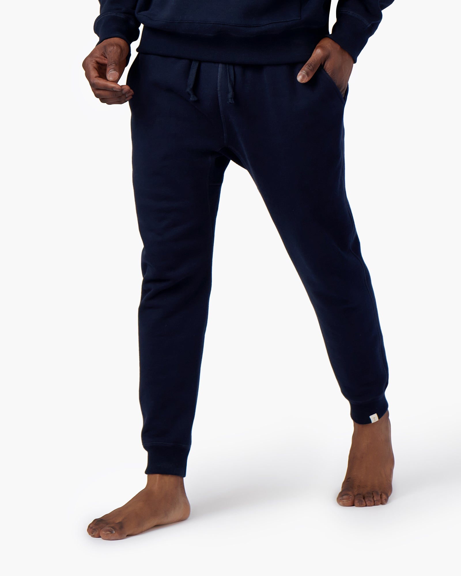 Navy Women's TKEES Warm Core Sport Jogger | HOIBWN536