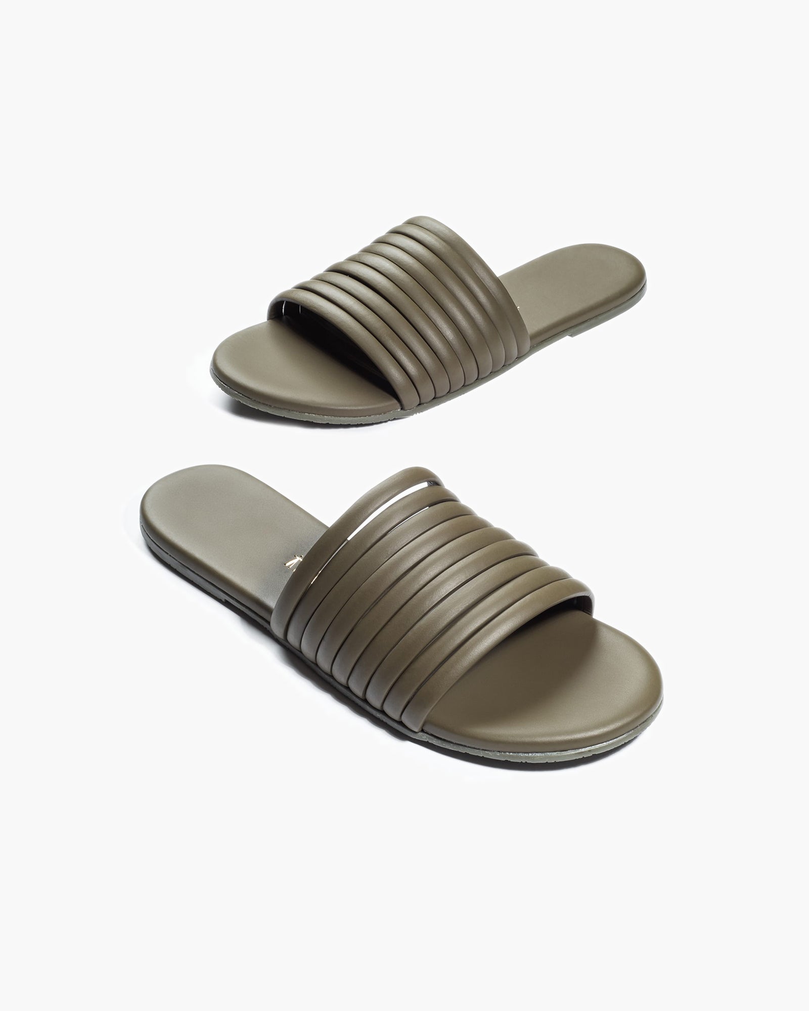 Olive Women's TKEES Caro Slides | ARZNYW057