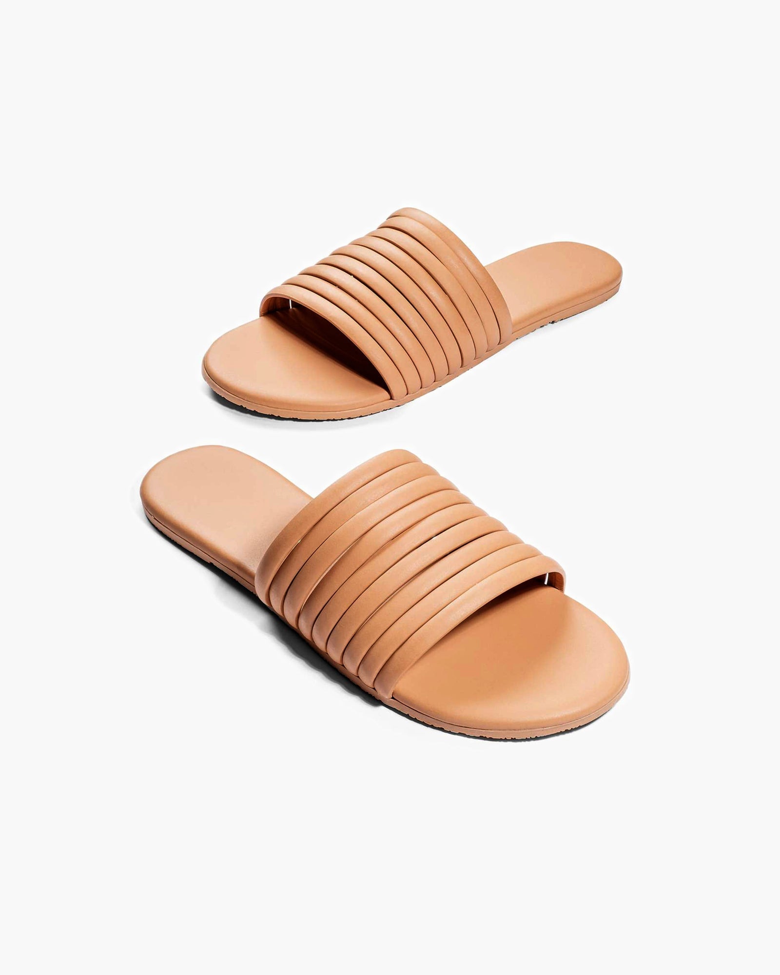 Pink Women's TKEES Caro Slides | WYVIOC624