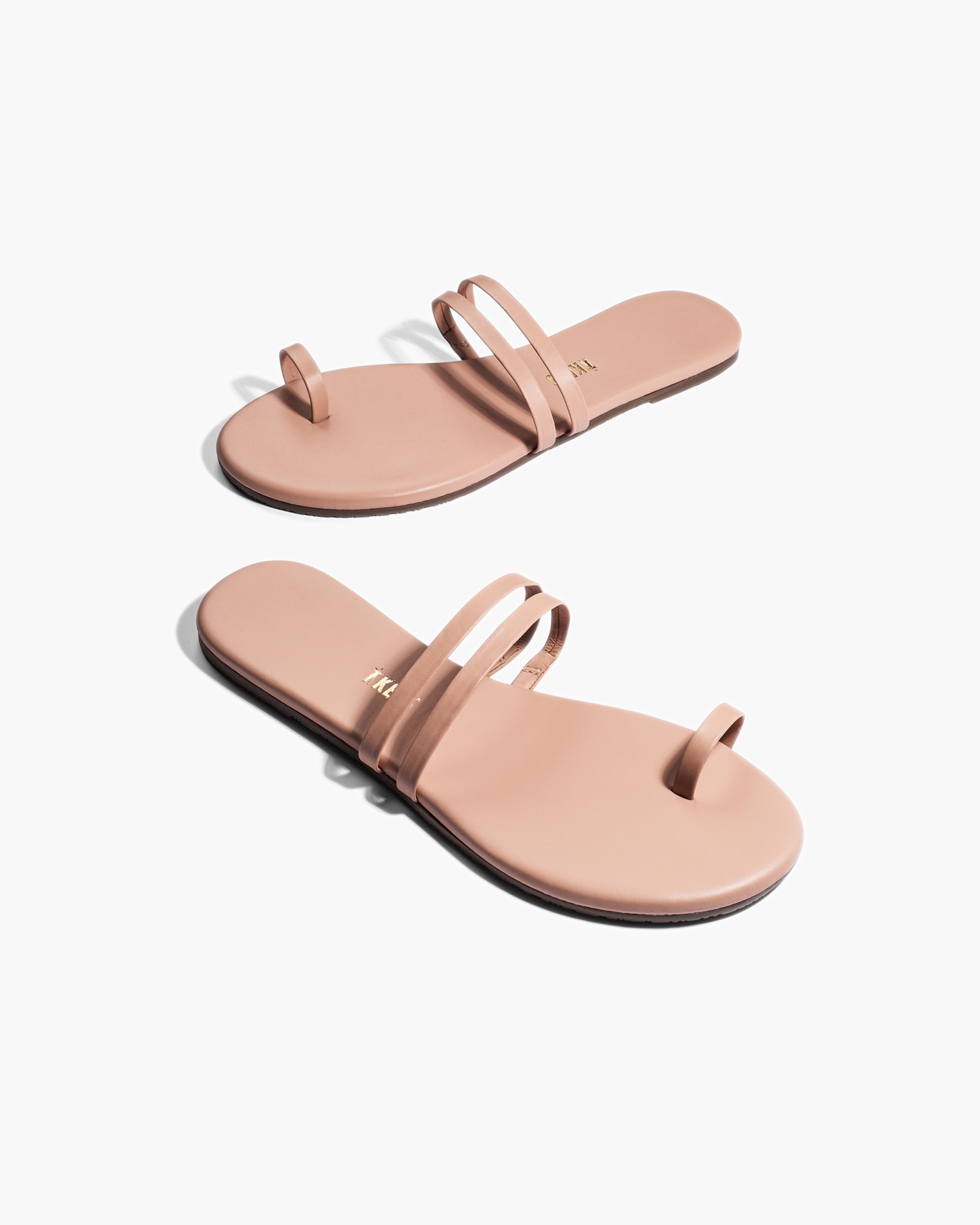 Pink Women's TKEES Leah Sandals | AQNECO349