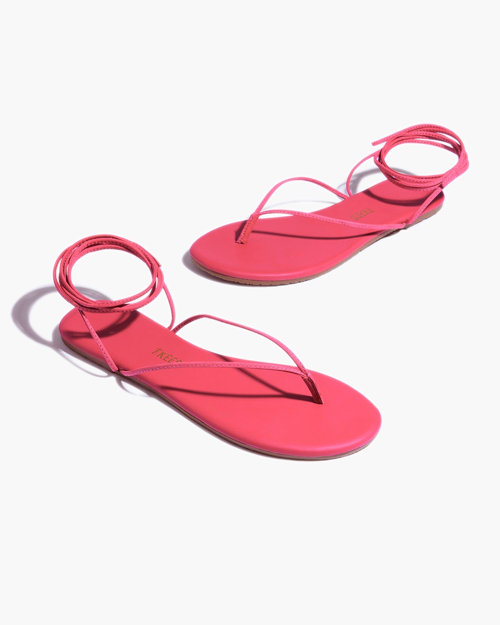 Pink Women's TKEES Lilu Pigments Sandals | GAIKZJ046