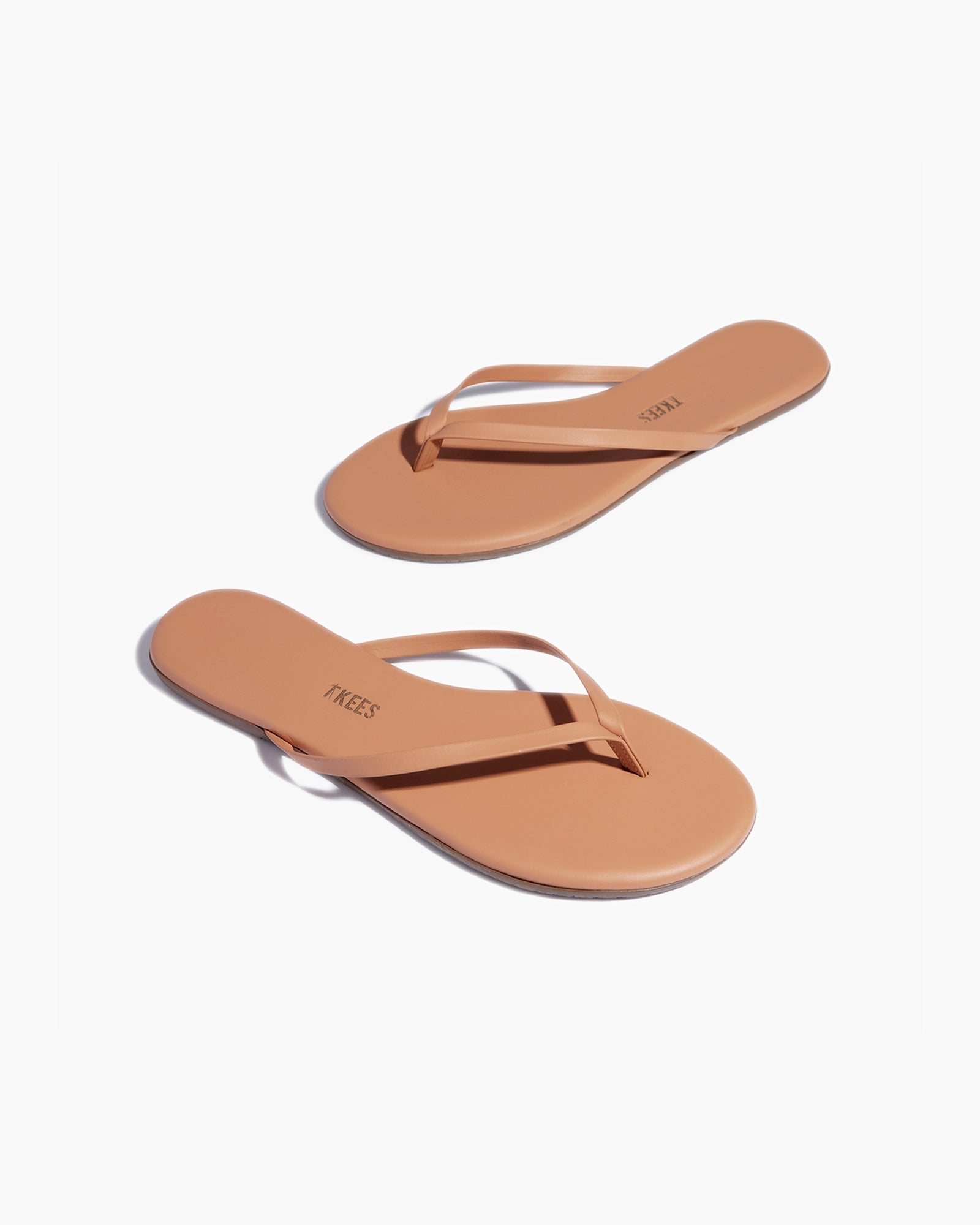 Pink Women's TKEES Lily Nudes Flip Flops | QGWVAL503