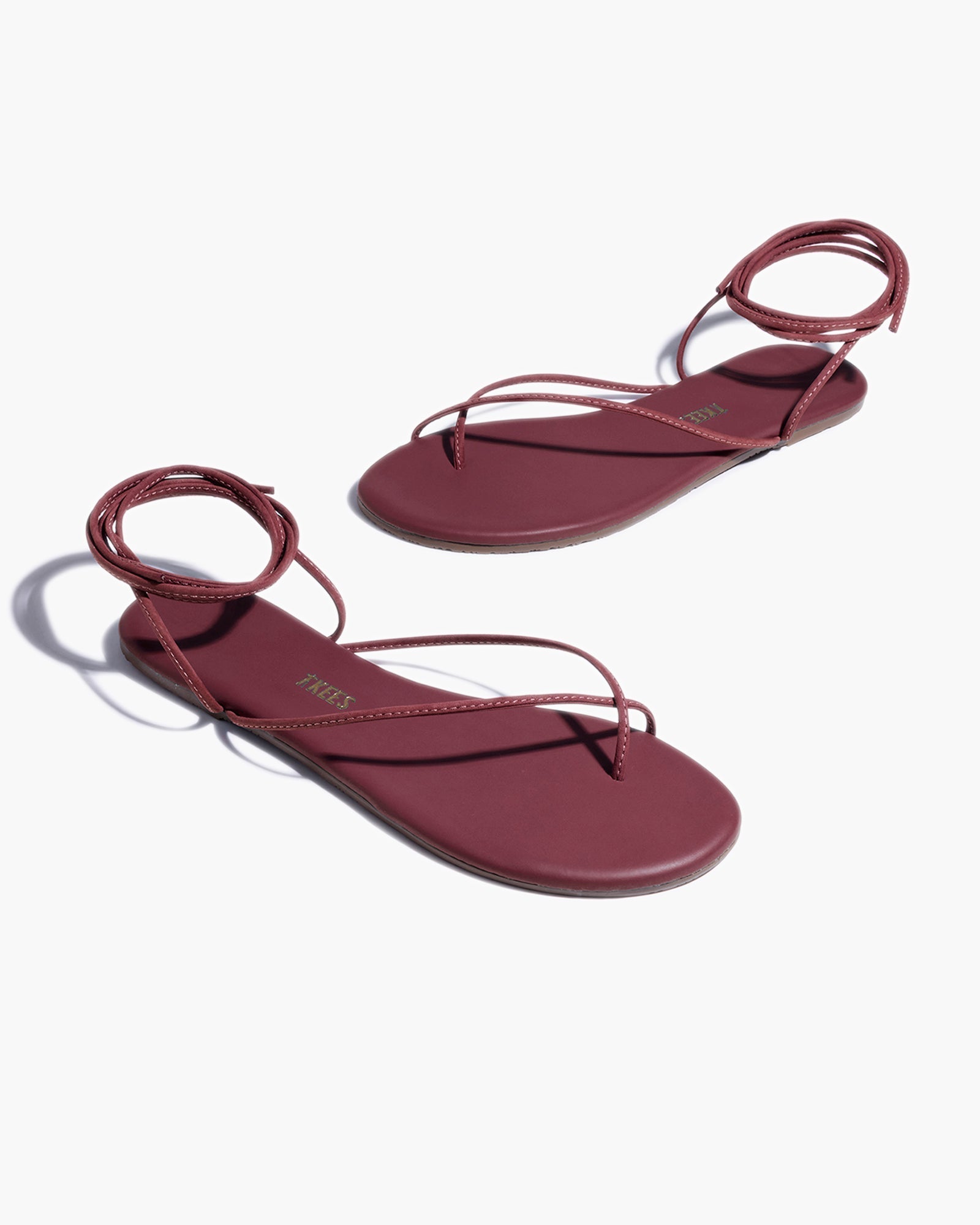 Red Women's TKEES Roe Sandals | LOCGFR692