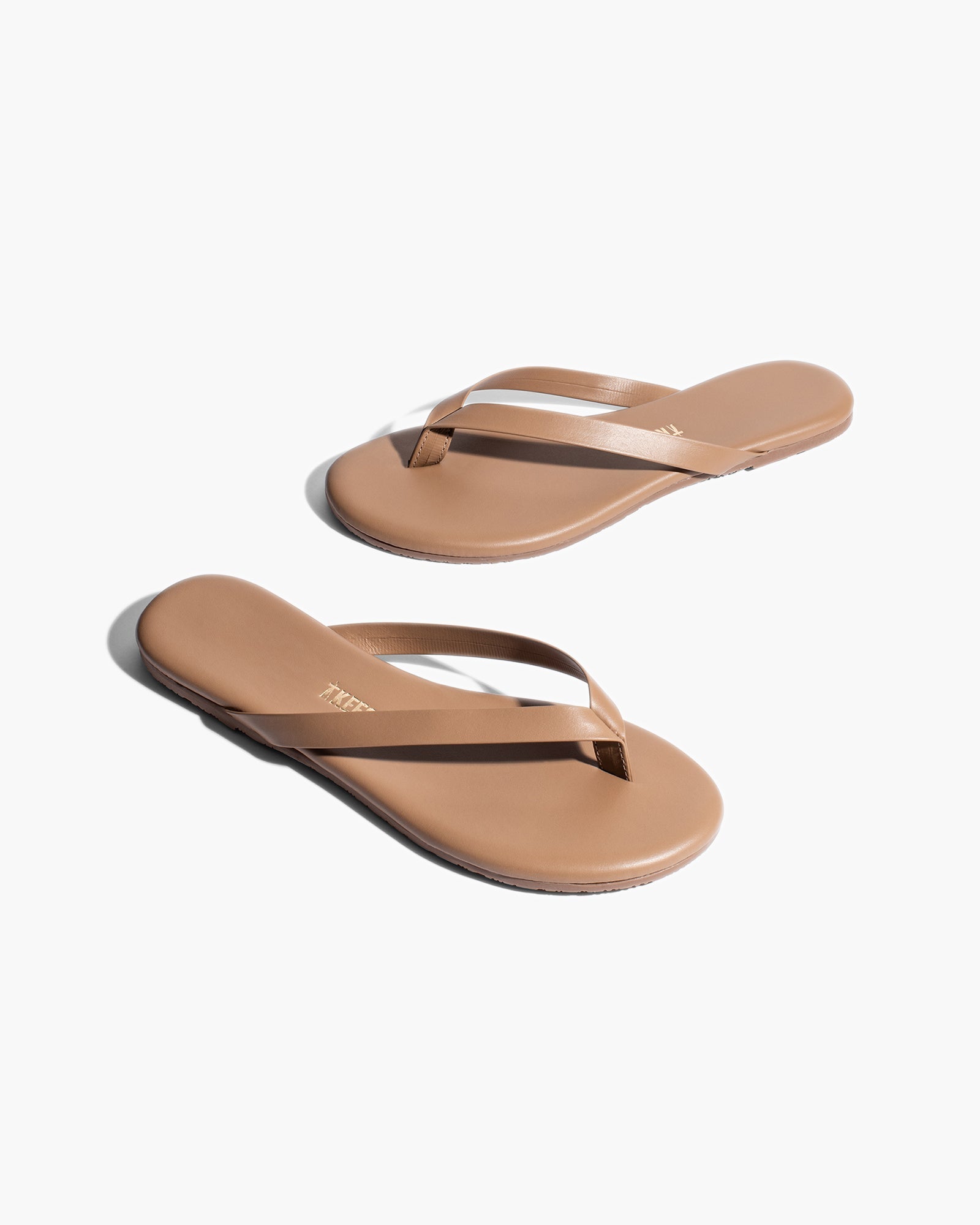 Rose Gold Women's TKEES Boyfriend Flip Flops | ZAXJER503