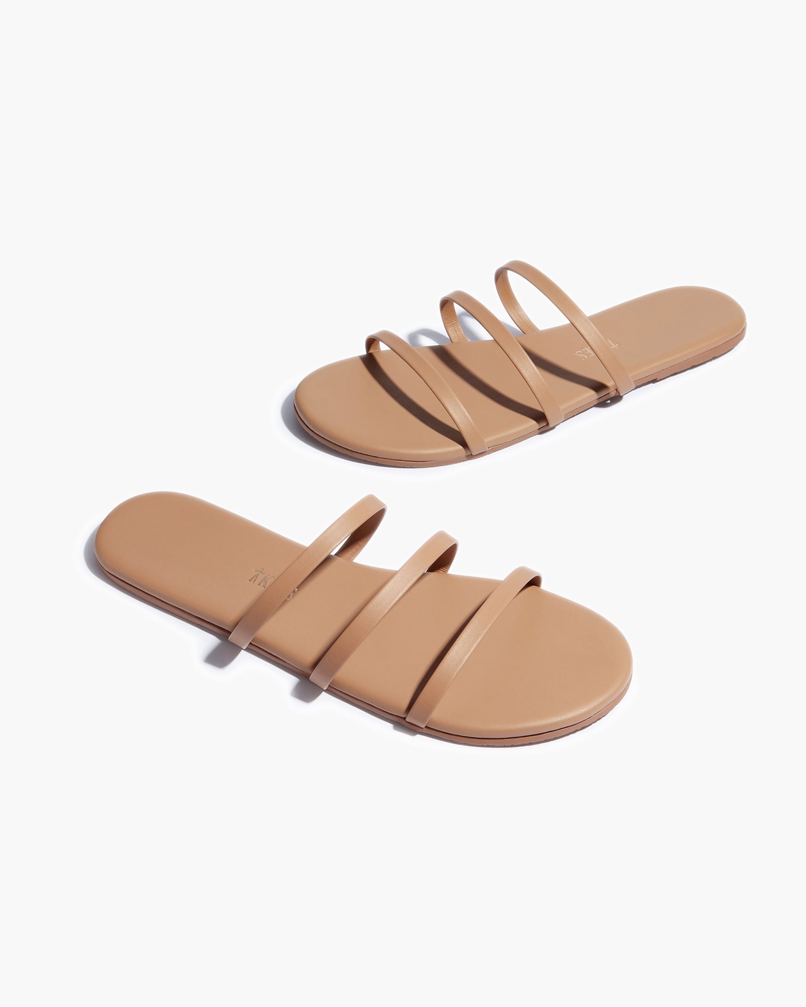 Rose Gold Women's TKEES Emma Sandals | LWCXYU281