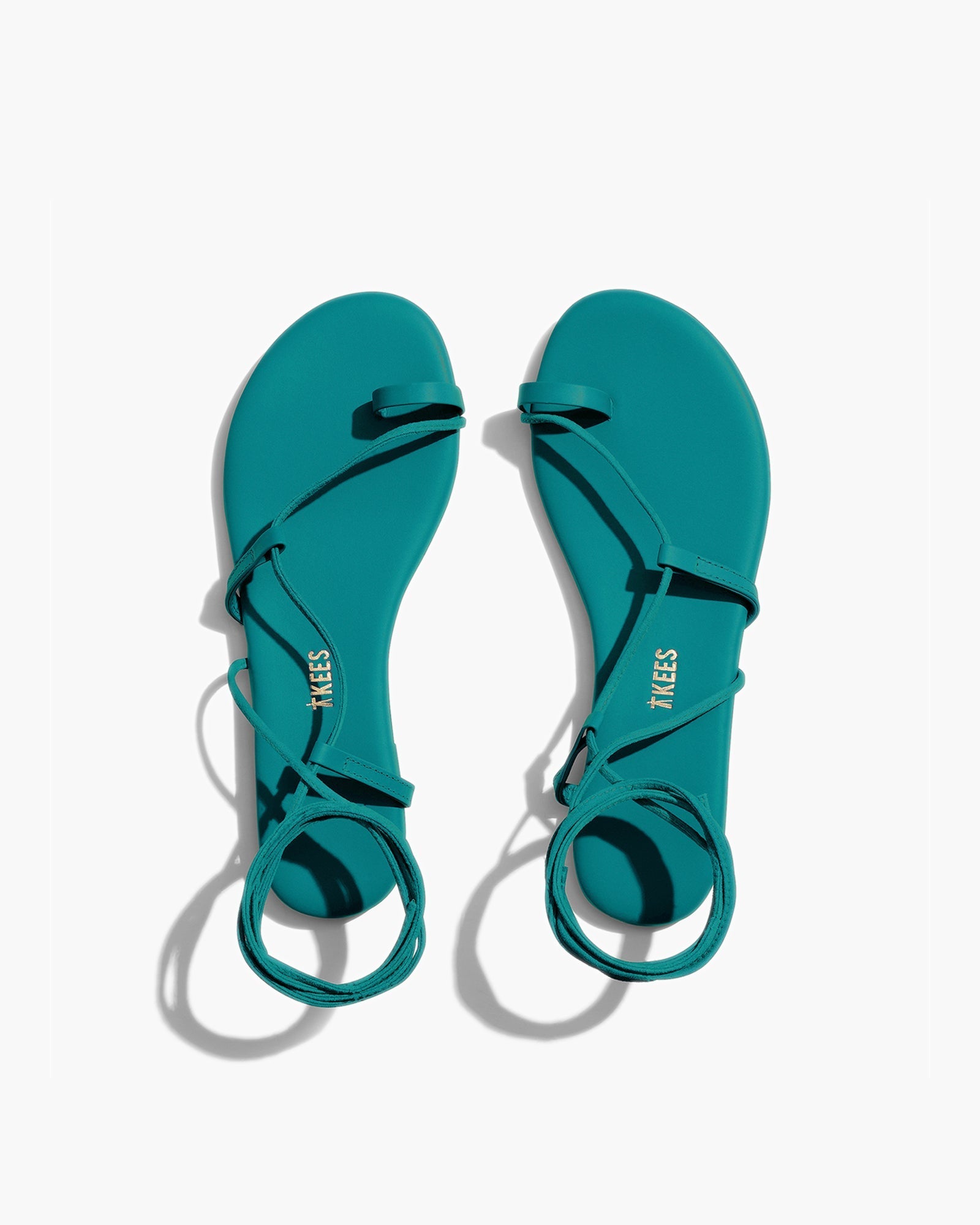 Turquoise Women\'s TKEES Jo Pigments Sandals | HETVLN468