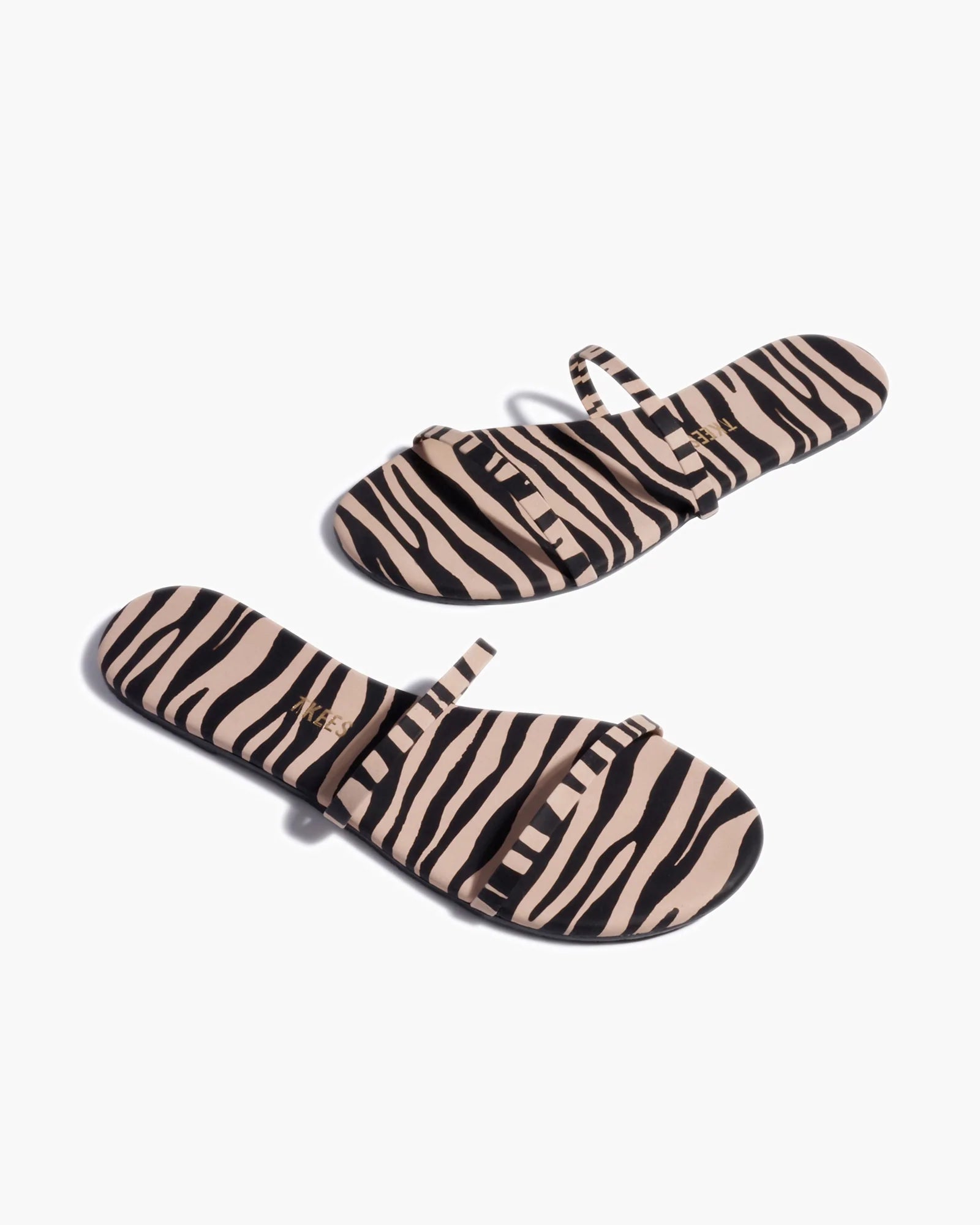 White / Black Women's TKEES Gemma Animal Sandals | WSKRBT864