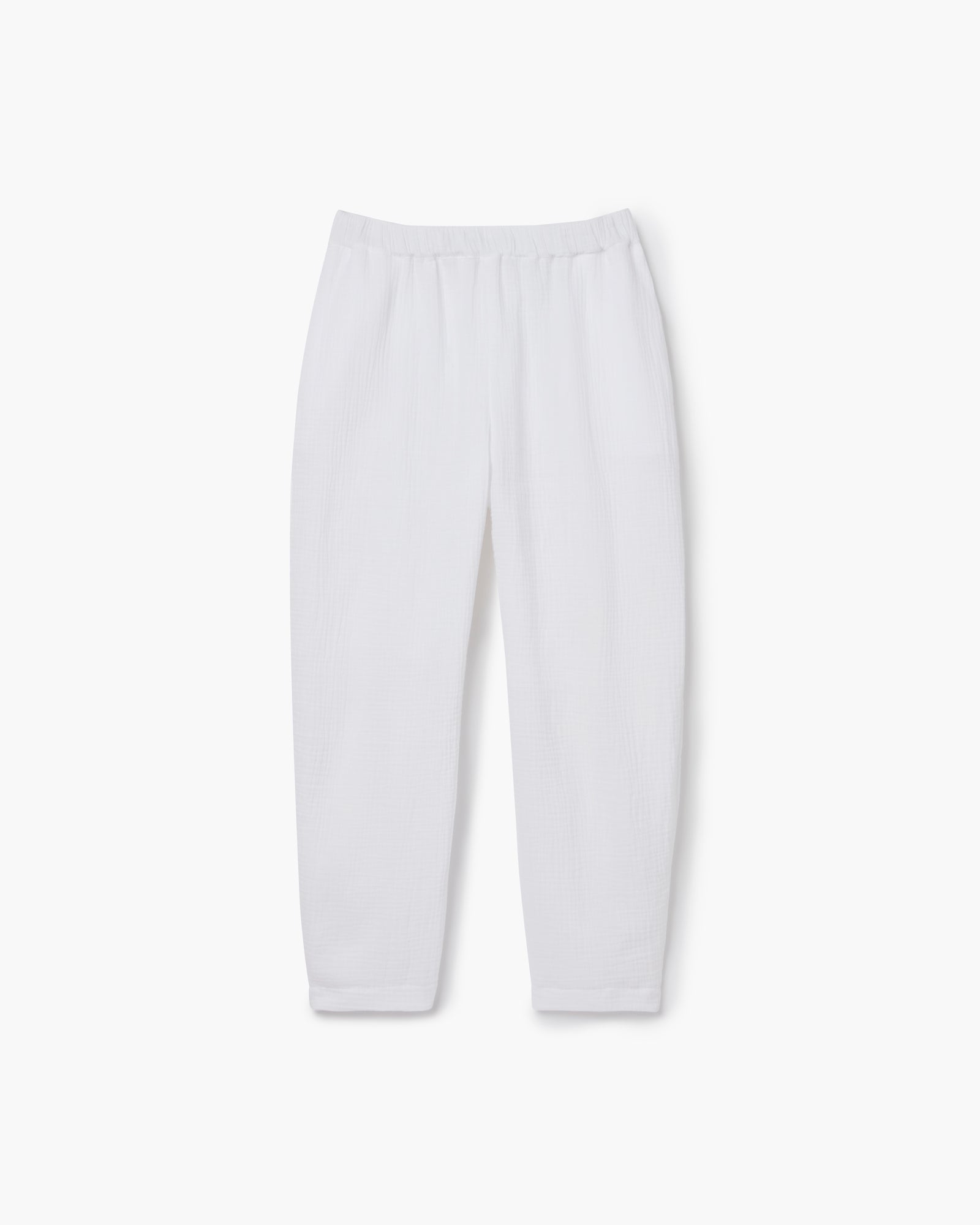 White Women\'s TKEES Gauze Pants | QYNJTZ459