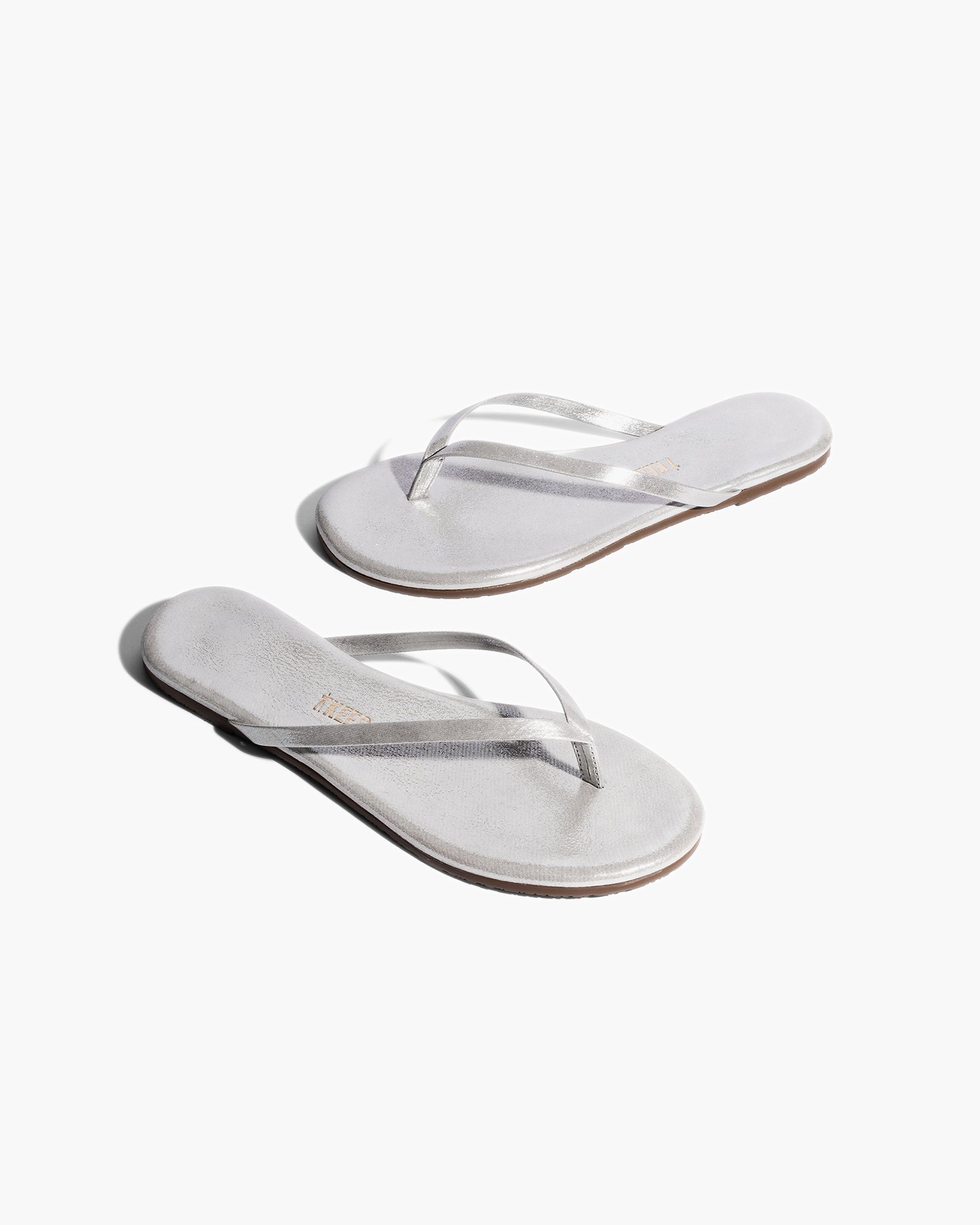 White Women's TKEES Lily Glitters Flip Flops | QCNVSA051