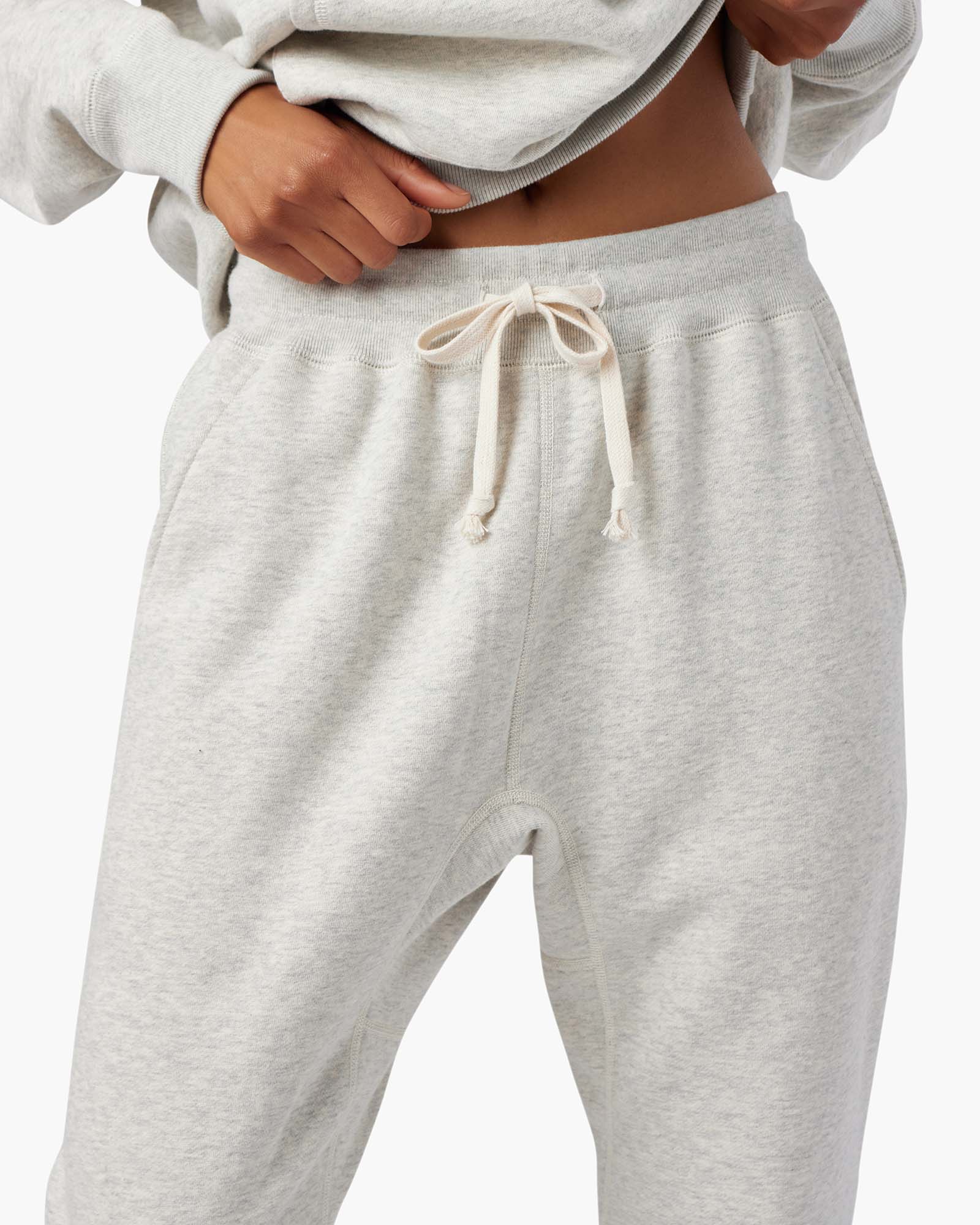 White Women's TKEES Warm Core Sport Jogger | WYMQHE901