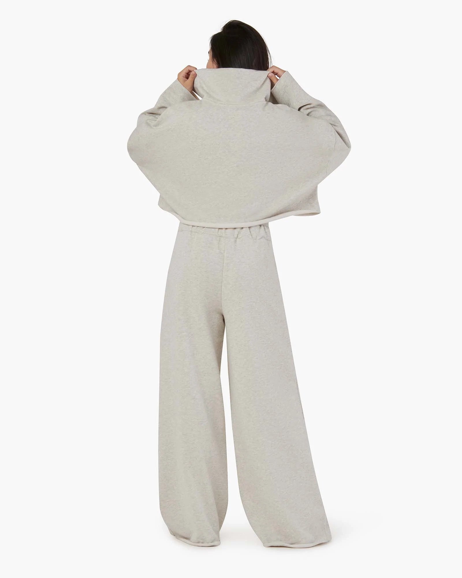 White Women's TKEES Warm Core Wide Leg Pants | JZUHYD016