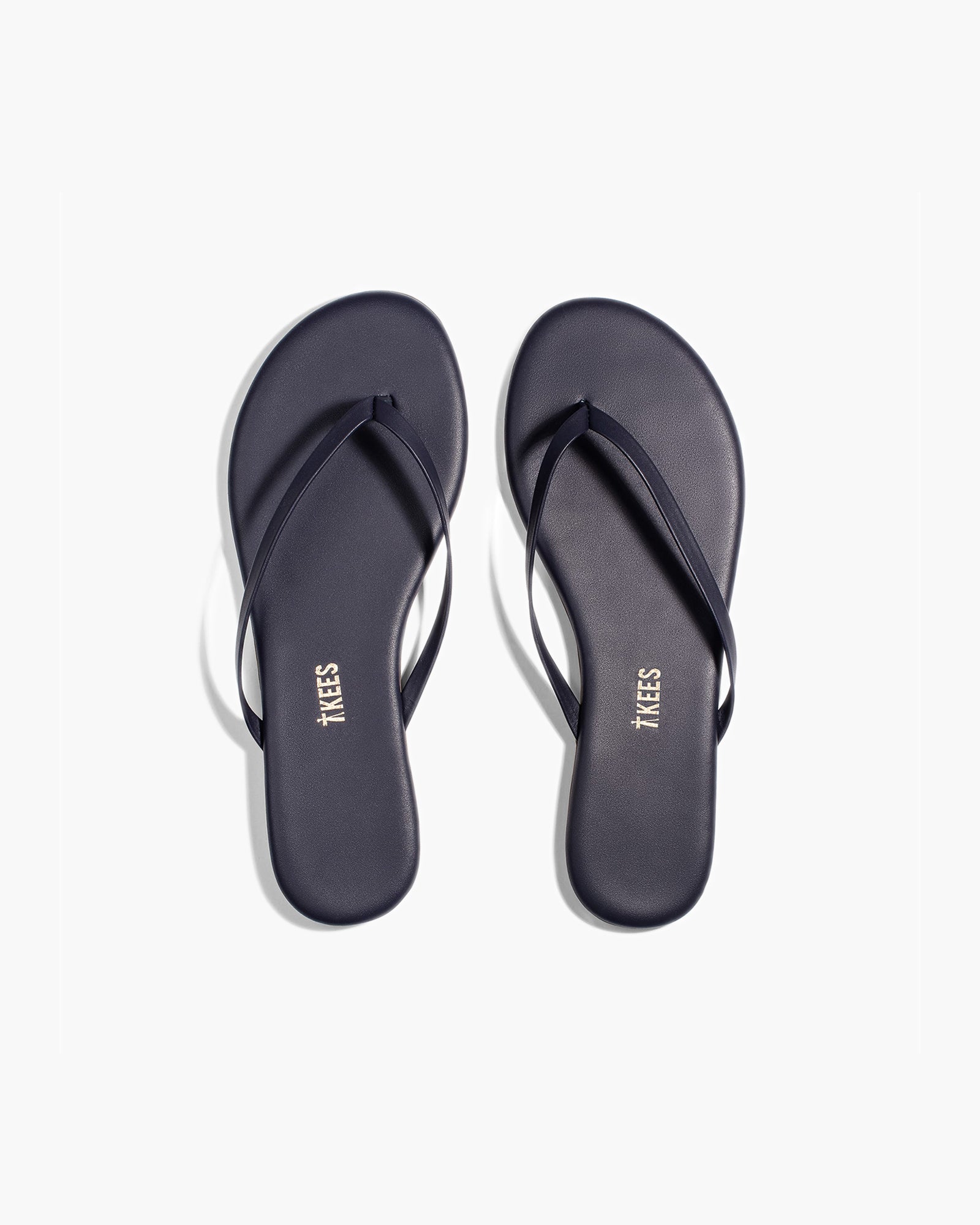 Black Women's TKEES Lily Liners Flip Flops | JOCTBM047