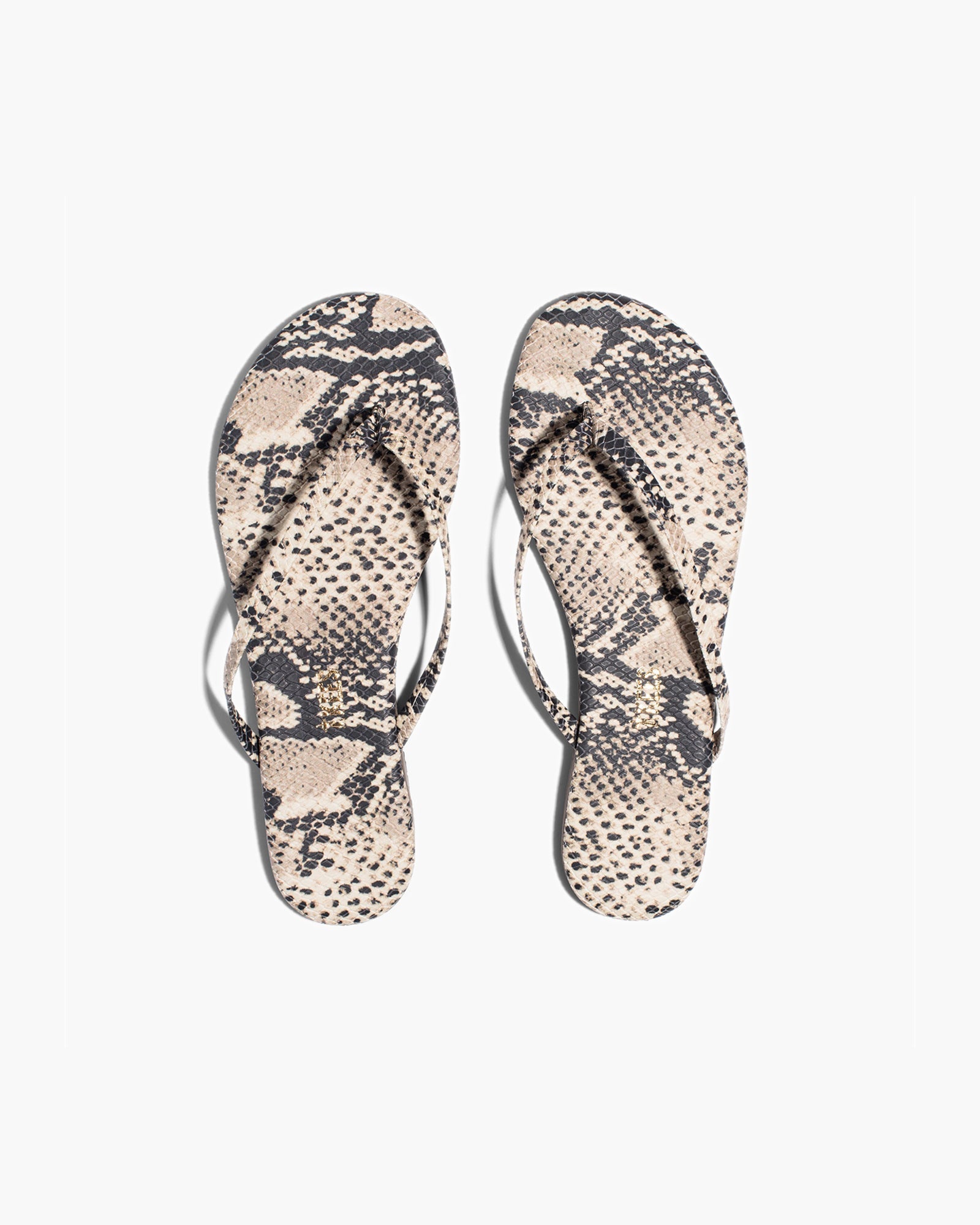 Brown Snake Women's TKEES Lily Vegan Animal Flip Flops | BYWZFD962