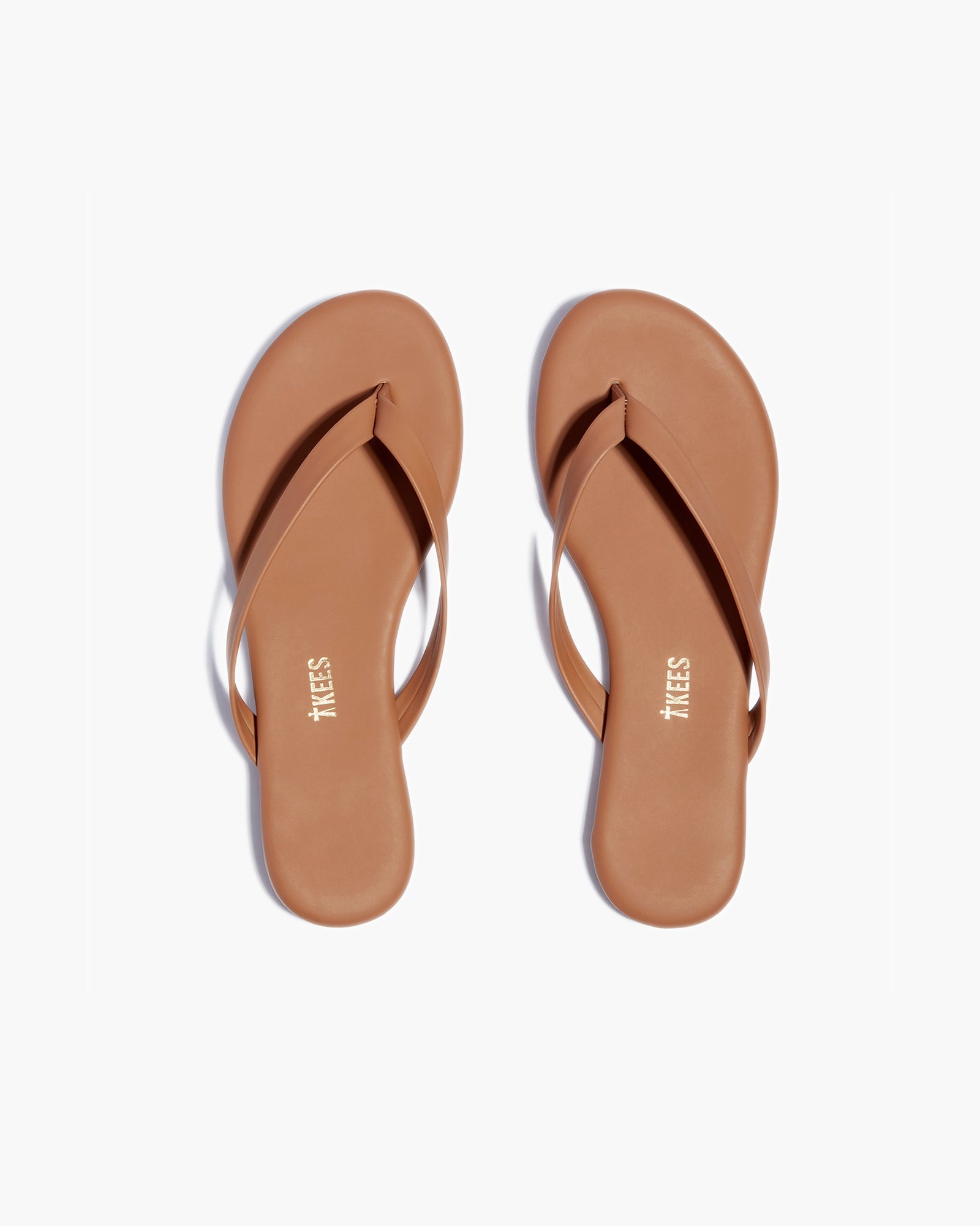 Brown Women's TKEES Boyfriend Vegan Flip Flops | GCFVSI715