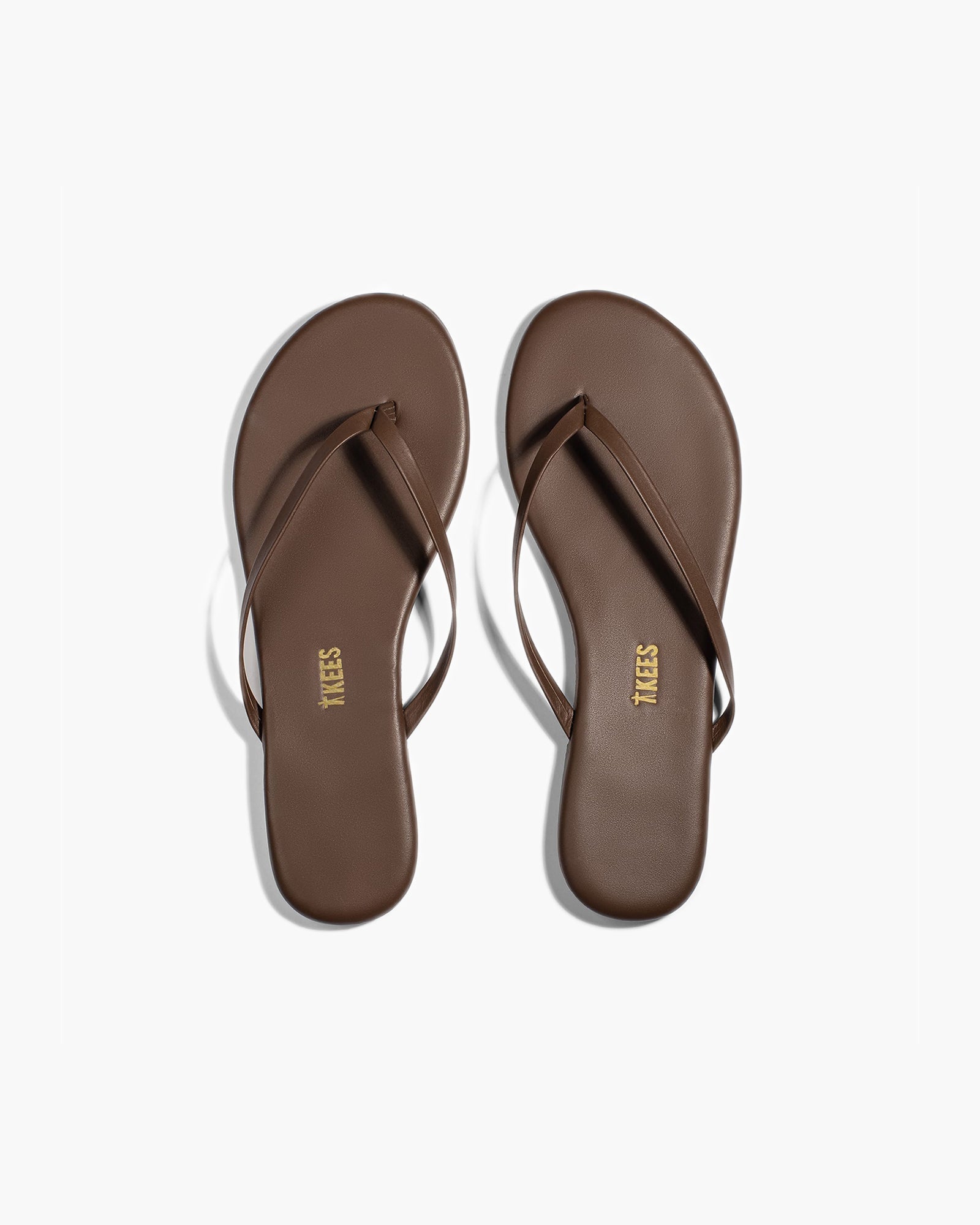 Coffee Women's TKEES Lily Liners Flip Flops | ERSMGX537